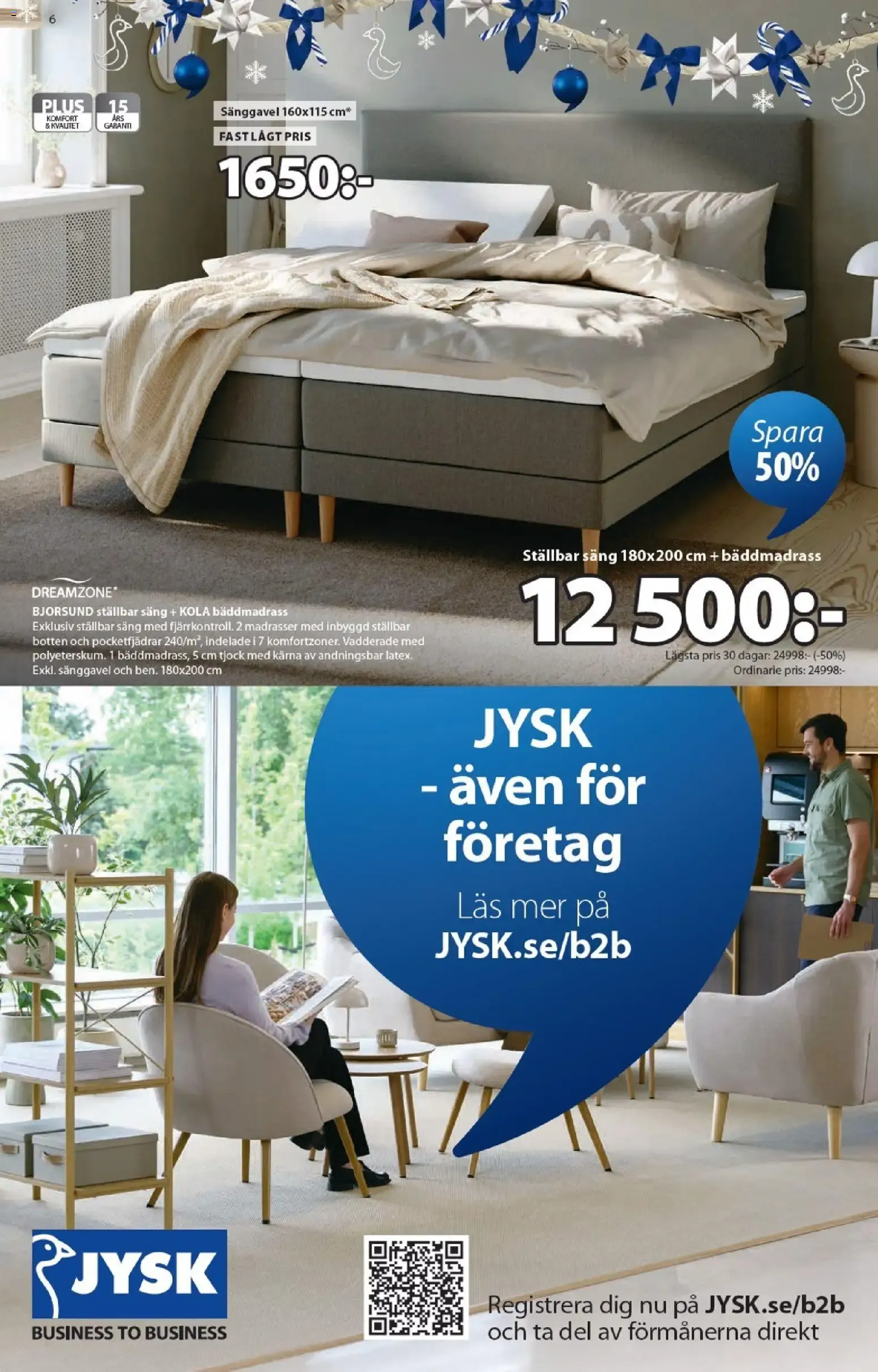 JYSK Scandinavian Sleeping & Living - Ett fantastiskt erbjudande för din jul från 19 oktober till 29 november 2026 - Reklamblad sidor 6