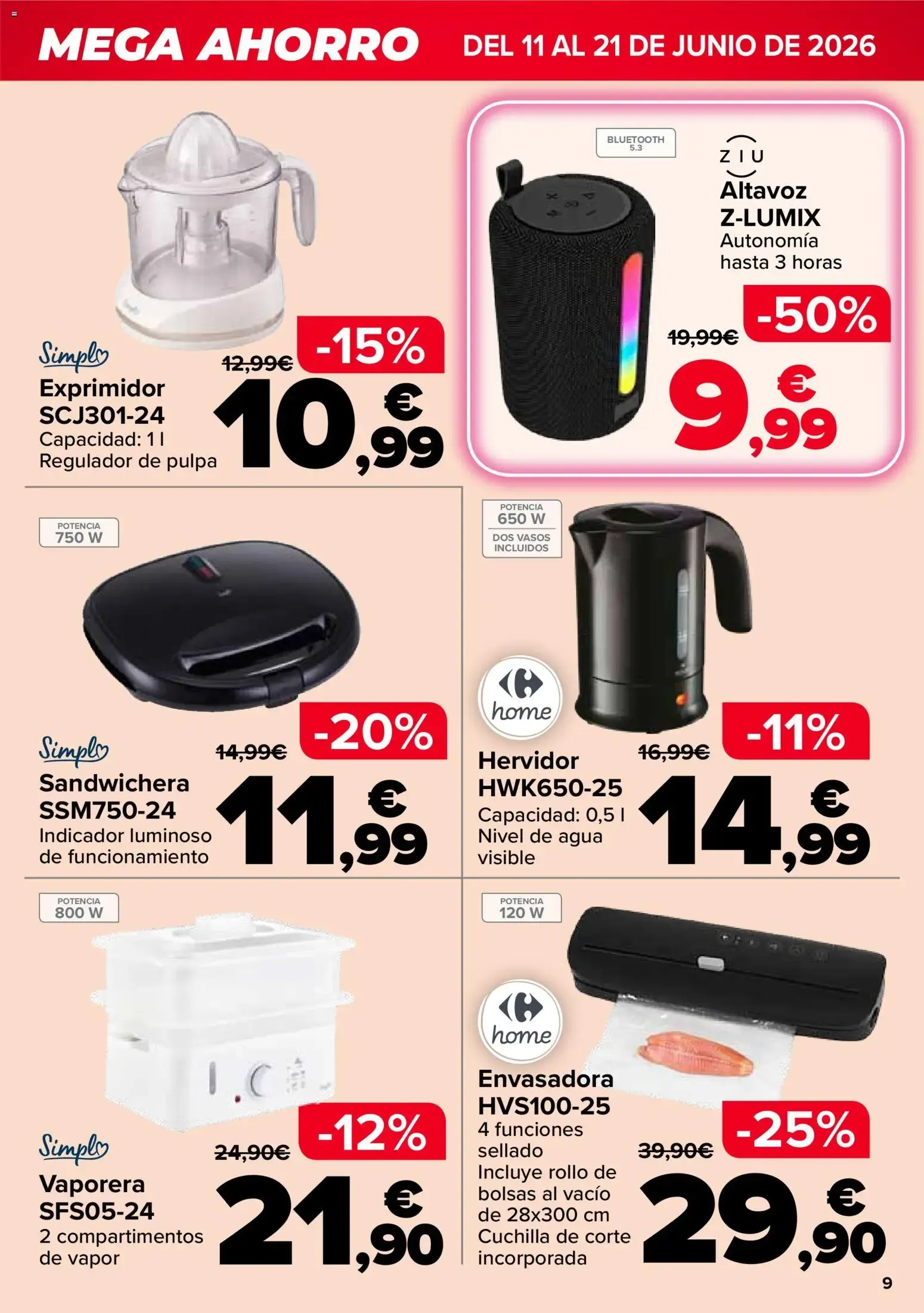 Catálogo de Carrefour Mega Ahorro del 11/06/2026 | Catálogo 11 de junio al 21 de junio 2026 - Página 9