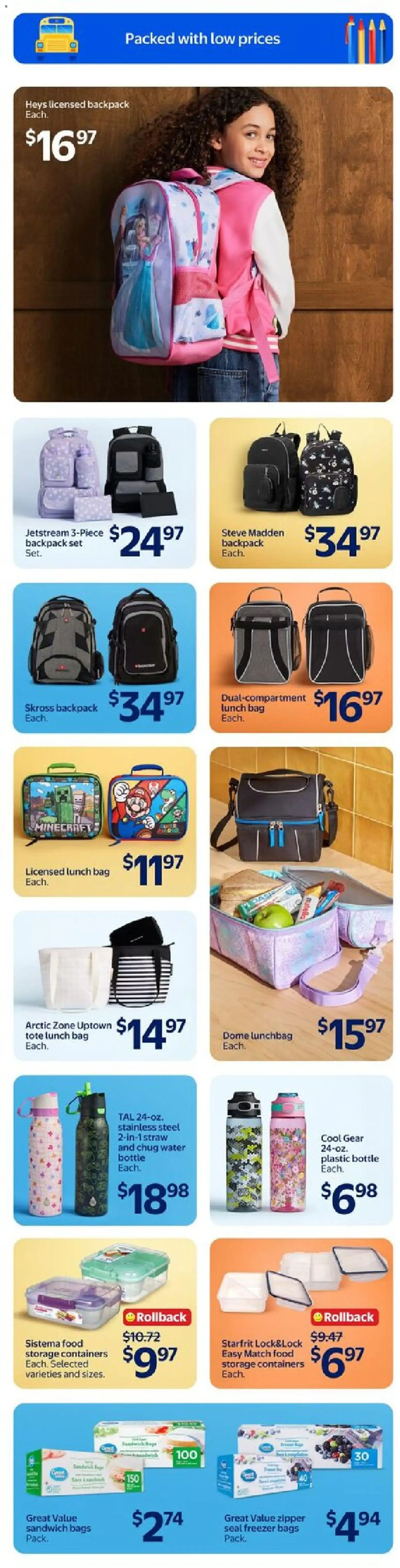 Walmart flyer - Back to school at low prices from Aug 6, 2026 > weekly specials & deals from August 6 to August 12 2026 - flyer page 11