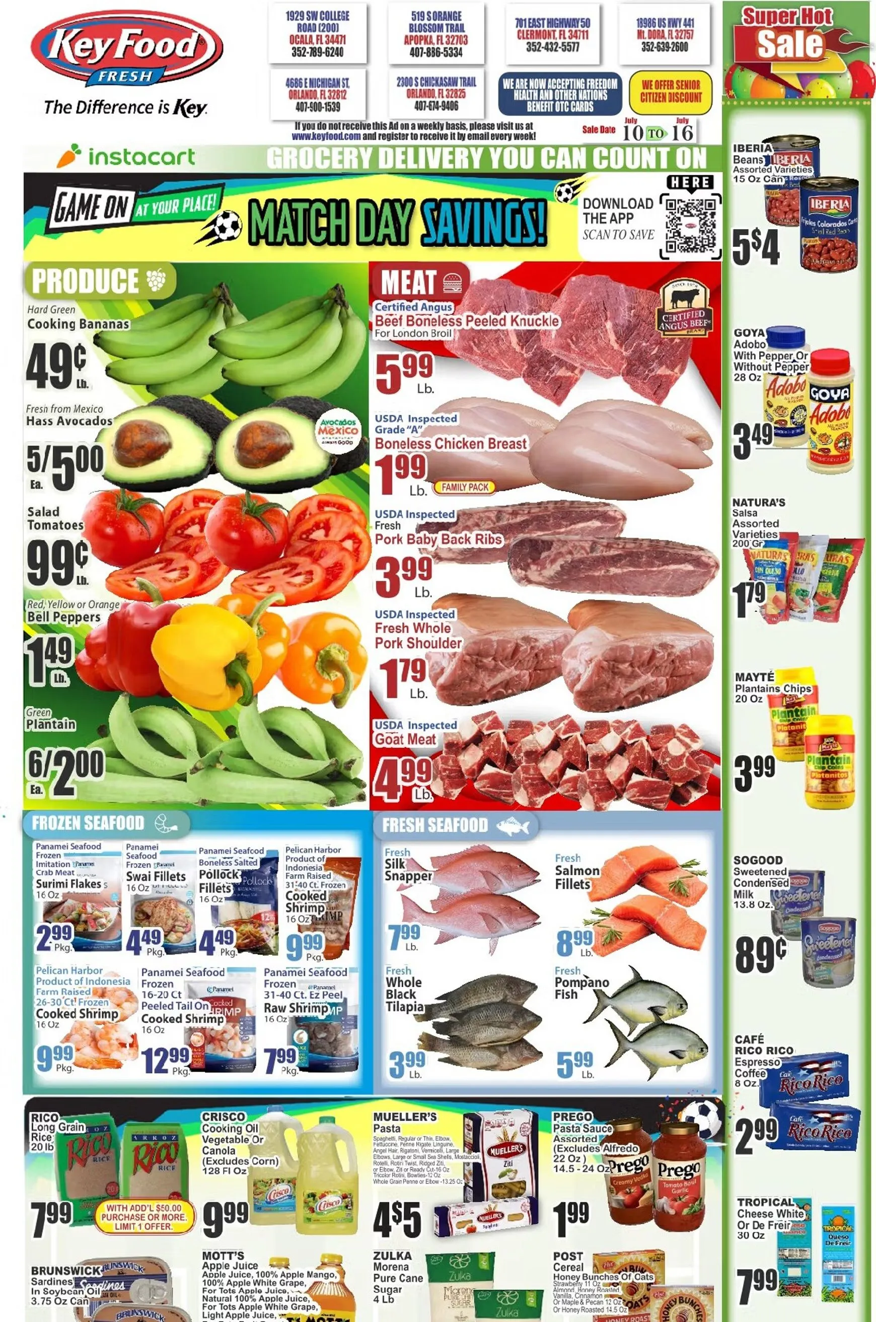 Current Key Food leaflet valid from Friday 07/10/2026 to Thursday 07/16/2026
