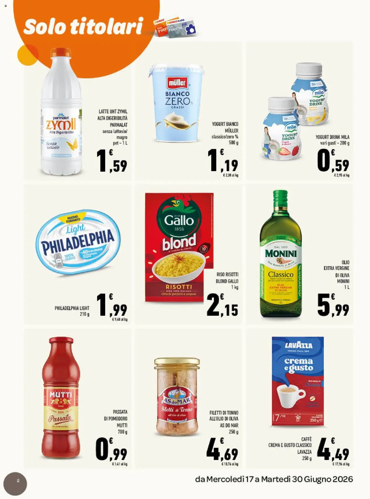 tuday CONAD - Gusto Italiano in Tavola da 17 giugno a 30 giugno di 2026 - Pagina del volantino 2