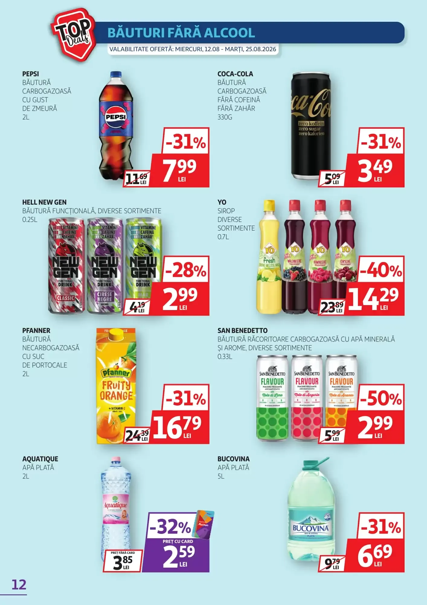 Catalog Noile oferte miercuri, 12.08 - marți, 25.08.2026 de la 12 august până la 25 august 2026 - Revista Pagina 12
