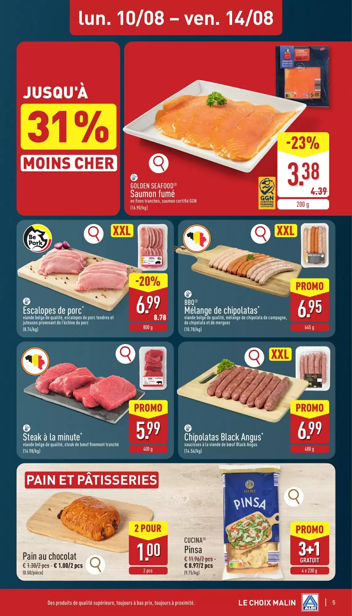 ALDI Dépliant du lun. 10/08 au ven. 14/08 van 10 augustus tot 14 augustus 2026 - folder pagina 5