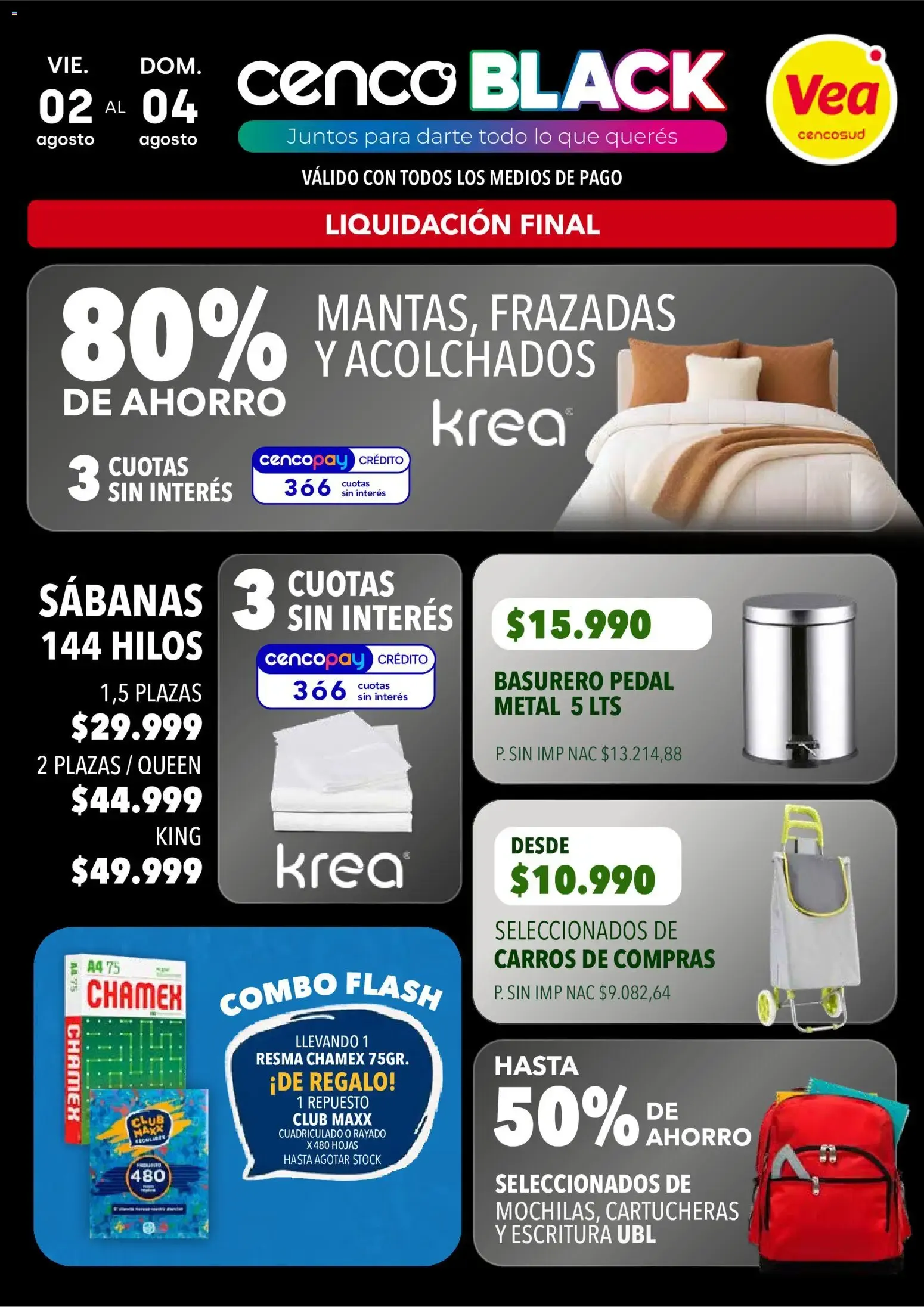 Ofertas de Cenco Black Vea 2 de octubre al 4 de octubre 2026 - Página 8 del catálogo