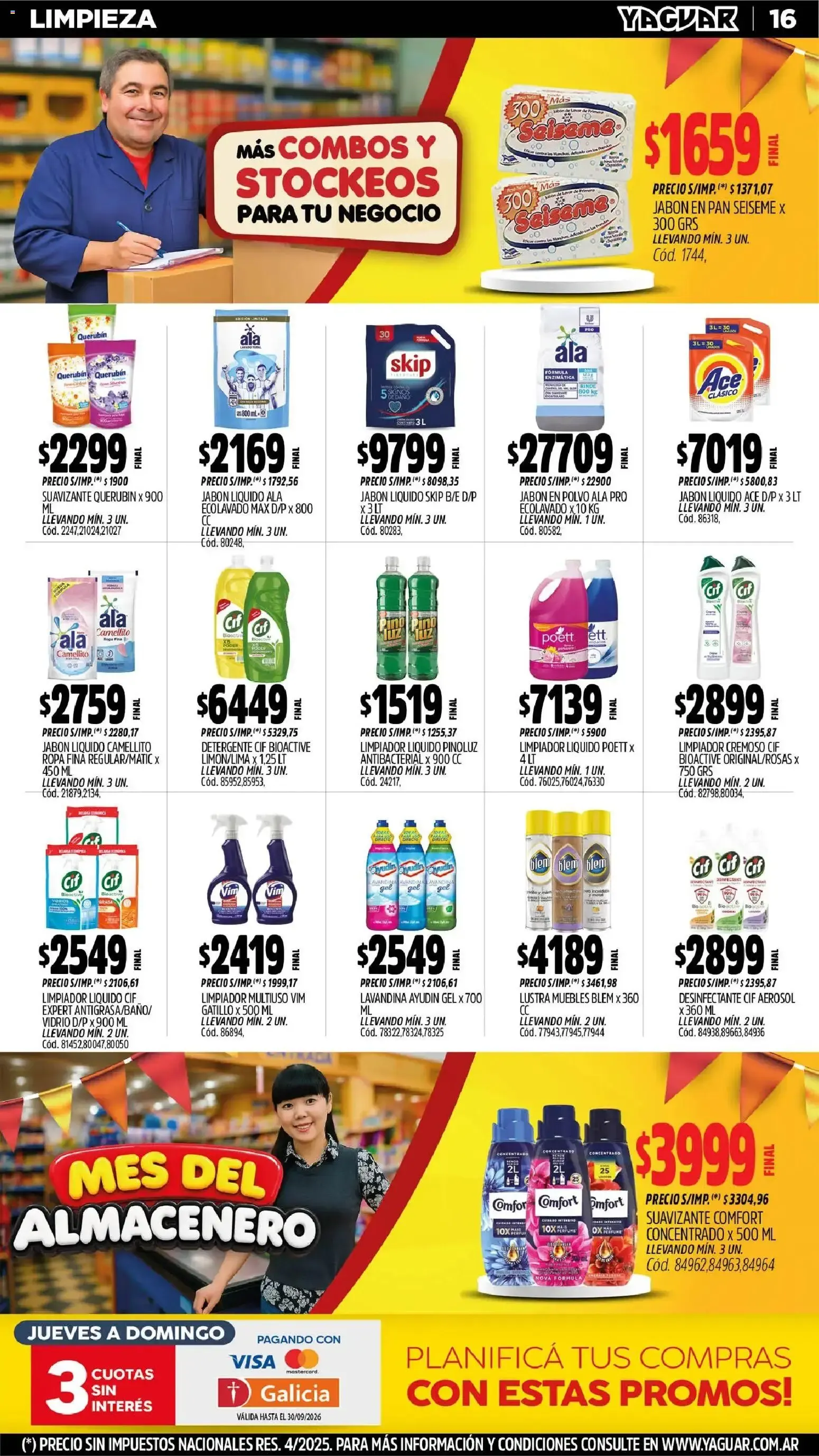 Ofertas de Mayorista Yaguar - Mes del Almacenero 31 de agosto al 5 de septiembre 2026 - Página 16 del catálogo