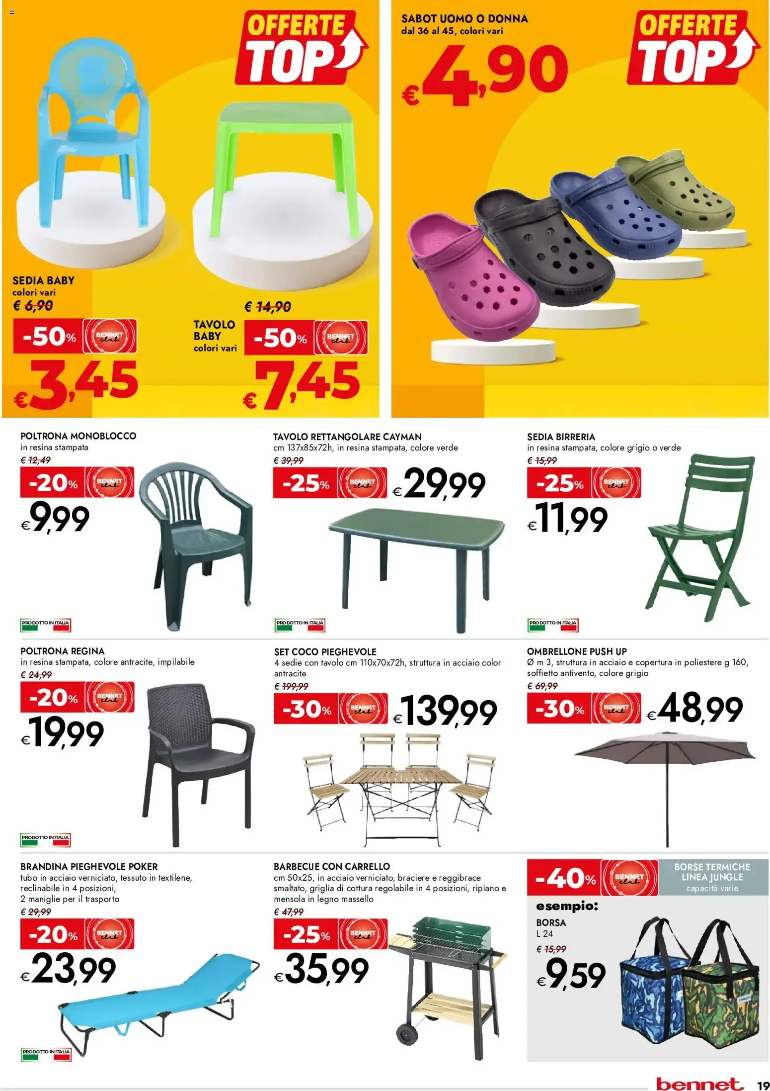 Nuovo bennet volantino Offerte Top dal 25/06/2026 > offerte anteprima 🛍️ da 25 giugno a 8 luglio di 2026 - Pagina del volantino 19