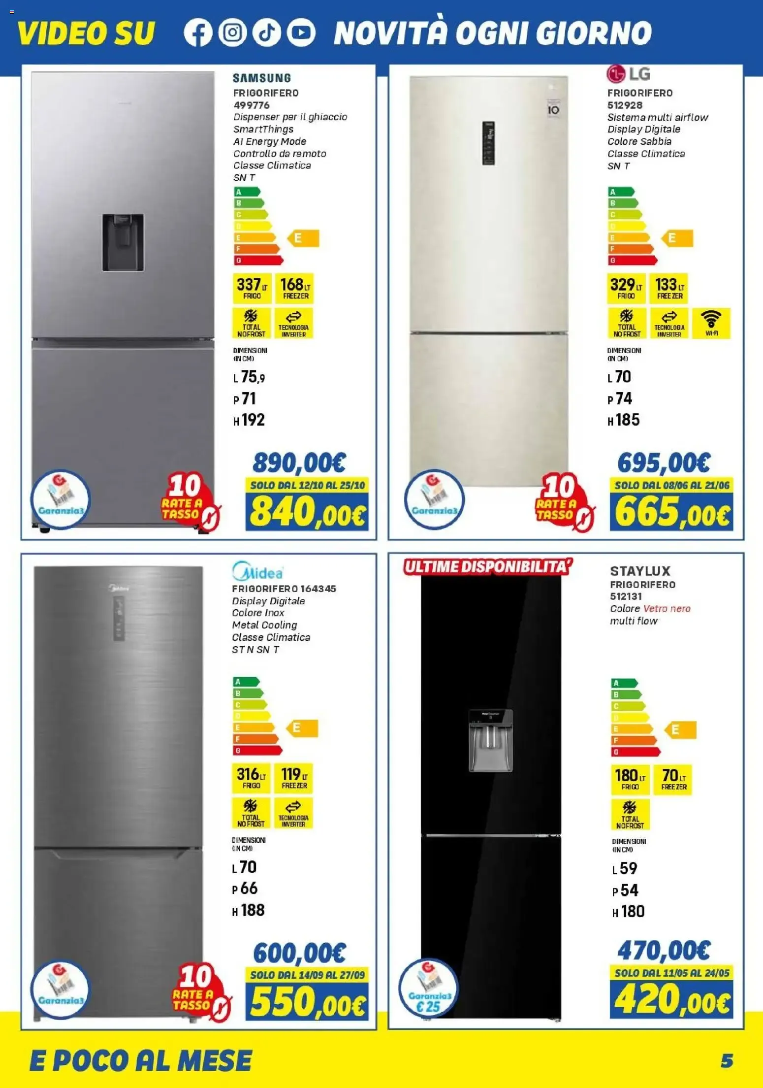 Nuovo Orizzonte volantino Elettro 2026 dal 08/05/2026 > offerte anteprima 🛍️ da 8 maggio a 31 ottobre di 2026 - Pagina del volantino 5