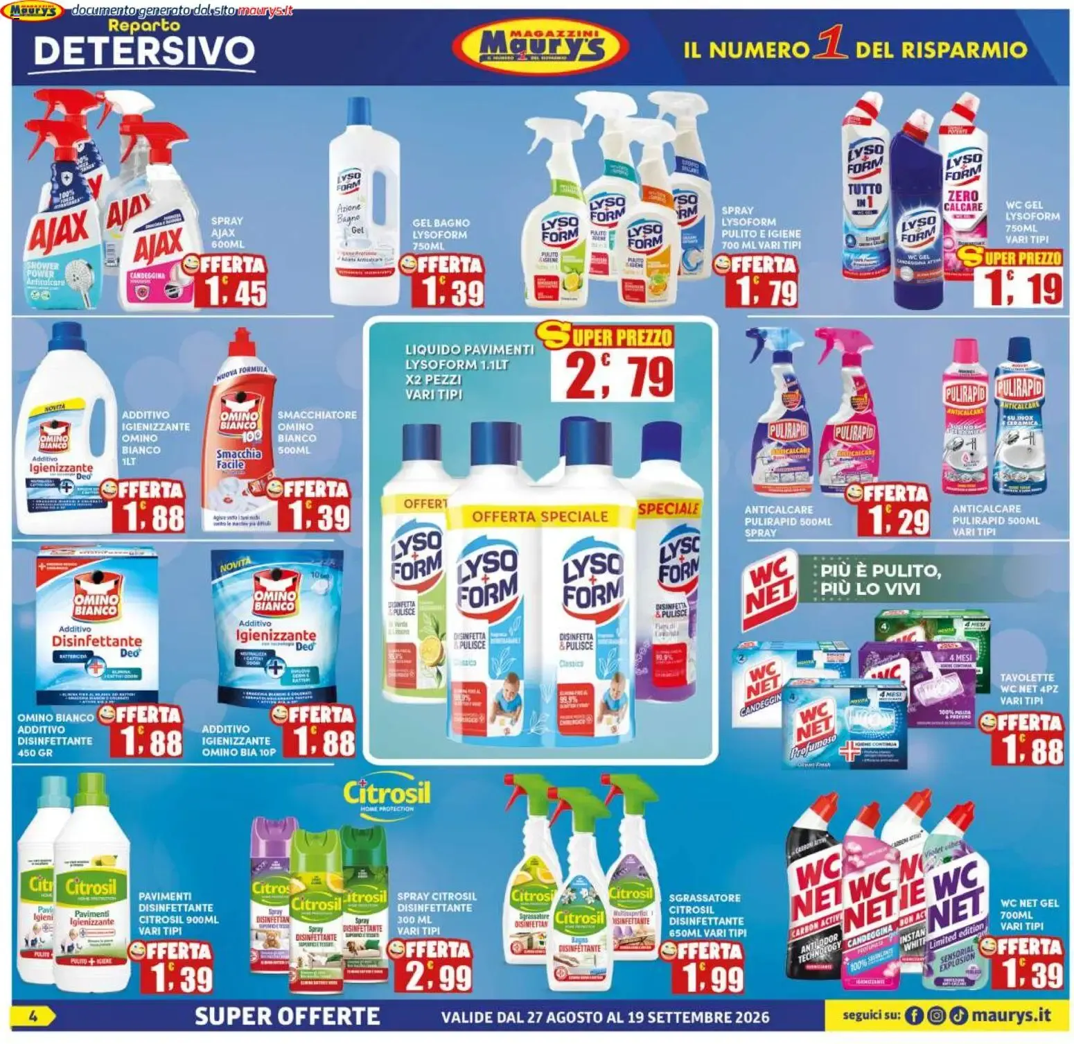 Maury's volantino dal 27/08/2026 - online Offerte da 27 agosto a 19 settembre di 2026 - Pagina del volantino 4