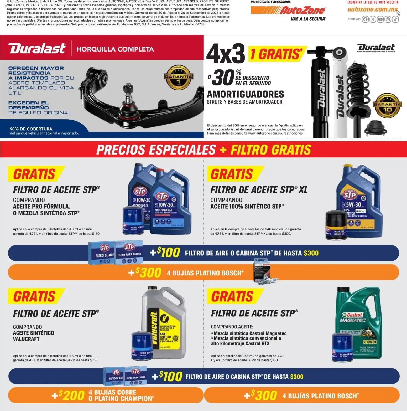 Catálogo de AutoZone catálogo (30/08/2026 - 26/09/2026) - catálogo en línea 30 de agosto al 26 de septiembre 2026 - Pagina 3