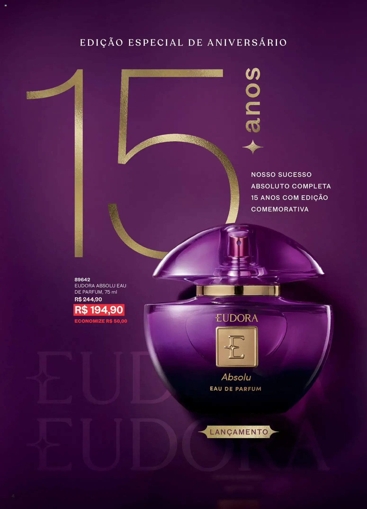 Encarte de Eudora - Edición Especial de Aniversario - 15 años - Absolu Eau de Parfum - Ciclo 12 5 de agosto até 27 de agosto 2026 - Pagina 7