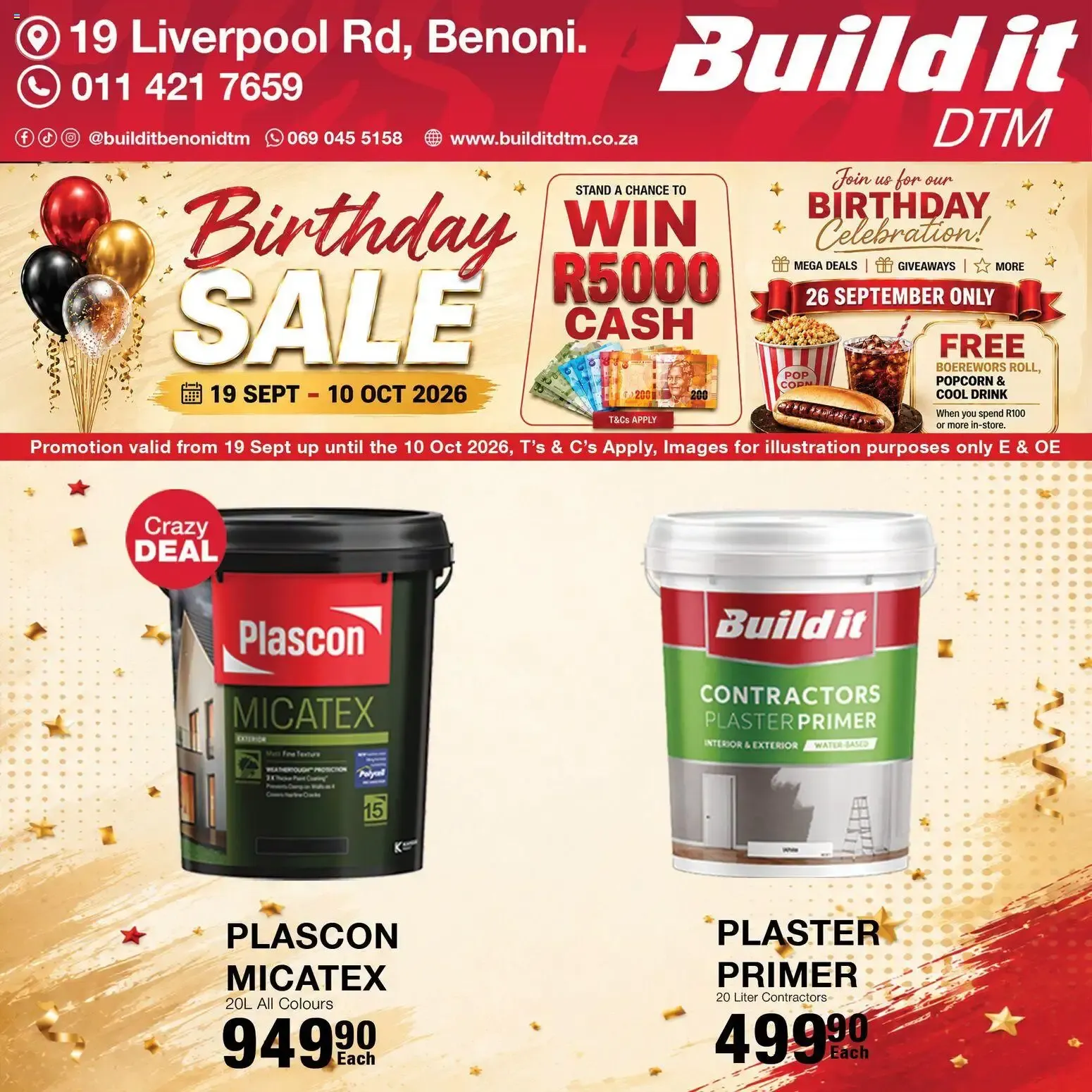 Build It Gauteng - Birthday sale celebration (19/09/2026 - 10/10/2026) Online from 19 September to 10 October 2026 - Catalogue Page 4