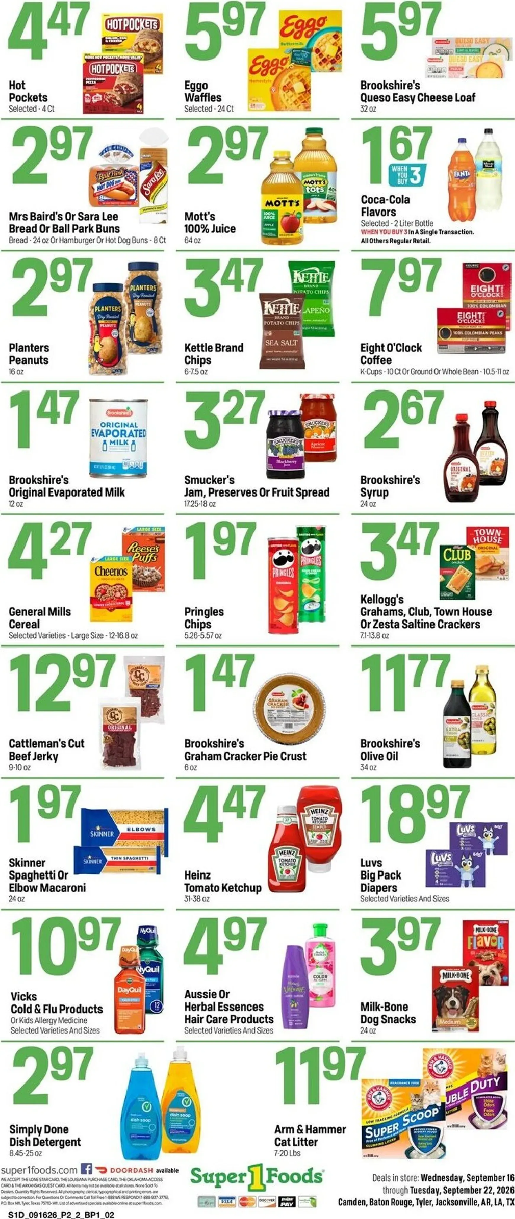 Weekly ad Current Super 1 Foods - Hot Sheet leaflet valid from Wednesday 09/16/2026 to Tuesday 09/22/2026 from September 16 to September 22 2026 - Page 4