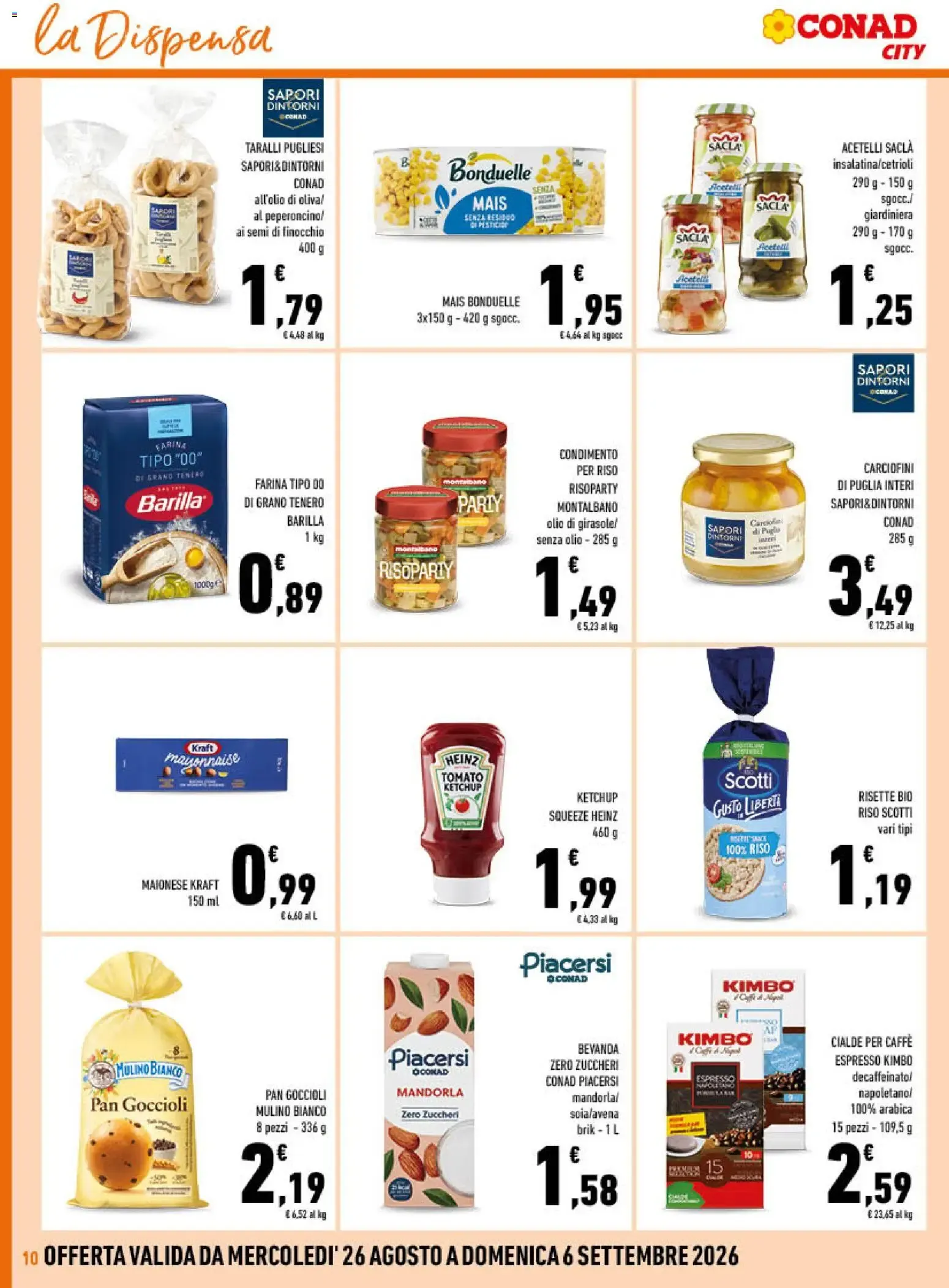 Conad City - I NUMERI 1 da 26 agosto a 6 settembre di 2026 - Pagina del volantino 10