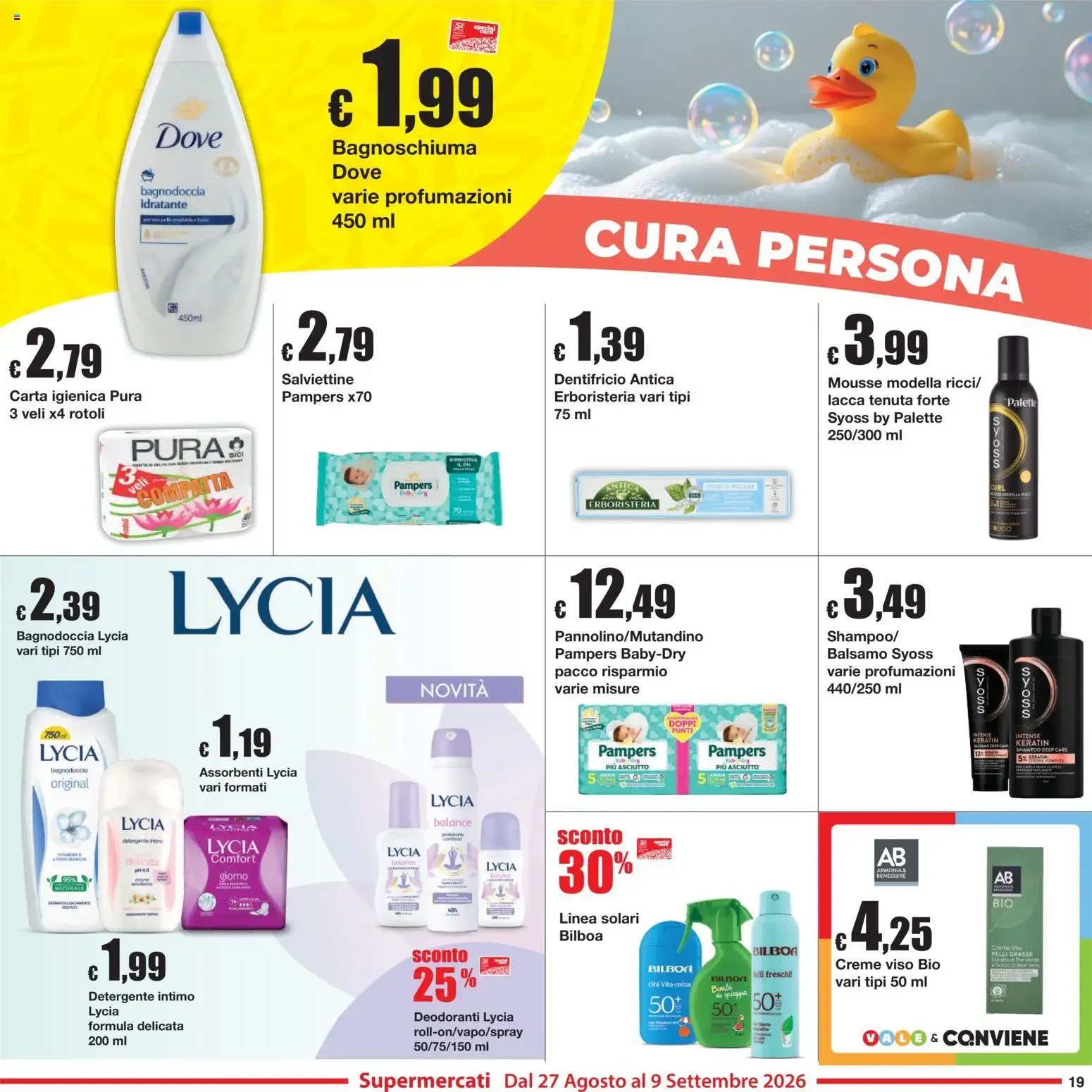 Sì con Te volantino dal 27/08/2026 - online Offerte da 27 agosto a 9 settembre di 2026 - Pagina del volantino 19