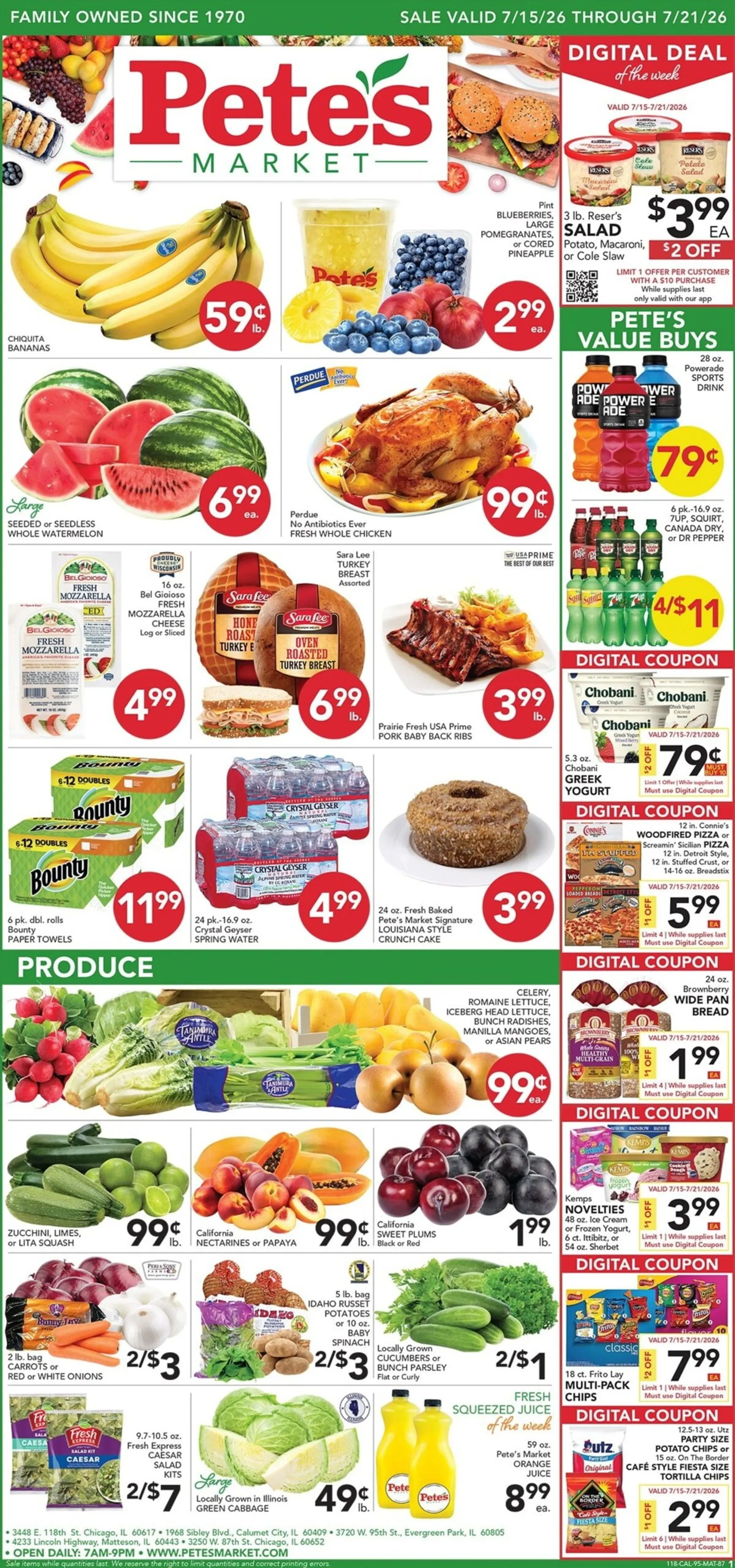 Weekly ad Current Pete's Fresh Market - 118th & Ave O leaflet valid from Wednesday 07/15/2026 to Tuesday 07/21/2026 from July 15 to July 21 2026 - Page 1