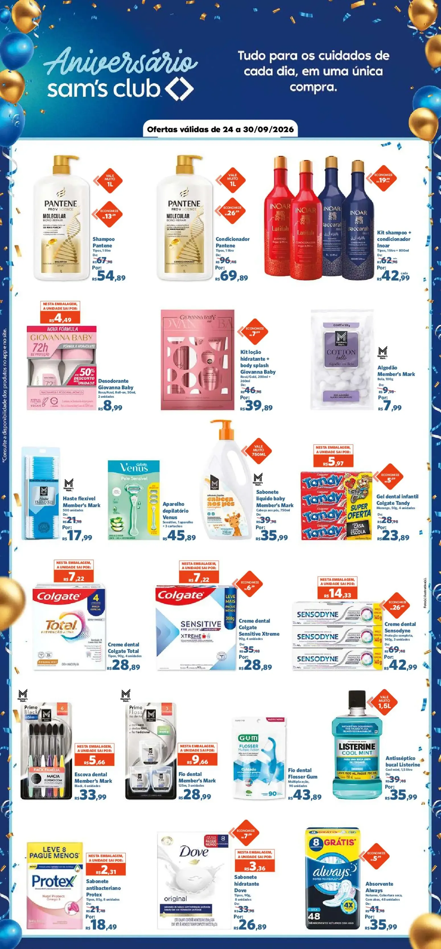 Encarte de Aniversário Sam's Club - Ofertas válidas de 24 a 30/09/2026 24 de setembro até 30 de setembro 2026 - Pagina 9