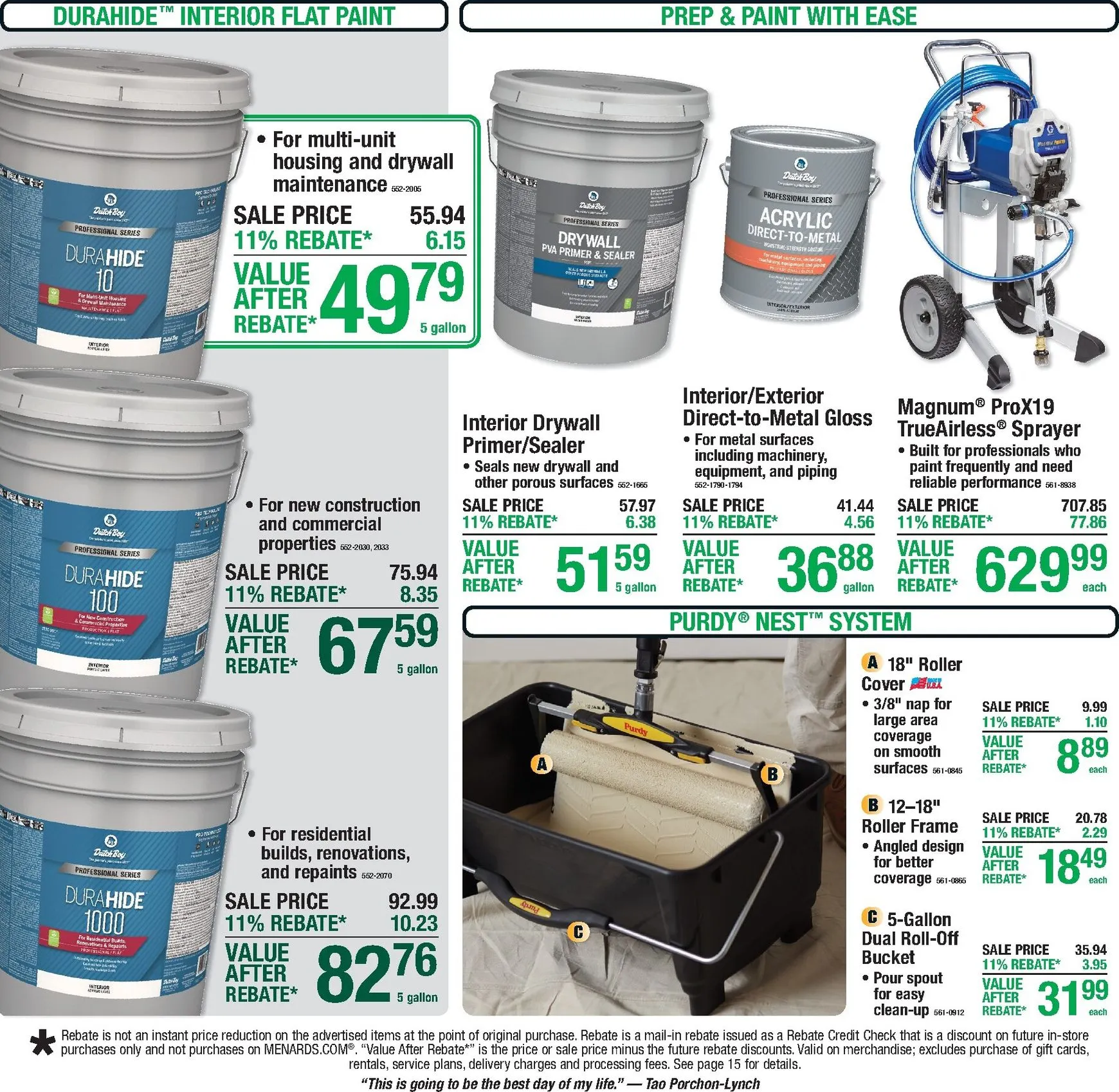 Weekly promotion Current Menards - 11% Rebate* Sale leaflet valid from Thursday 10/01/2026 to Sunday 10/11/2026 spanning from October 1 to October 11 2026 - Page 10 for Catalogue 365