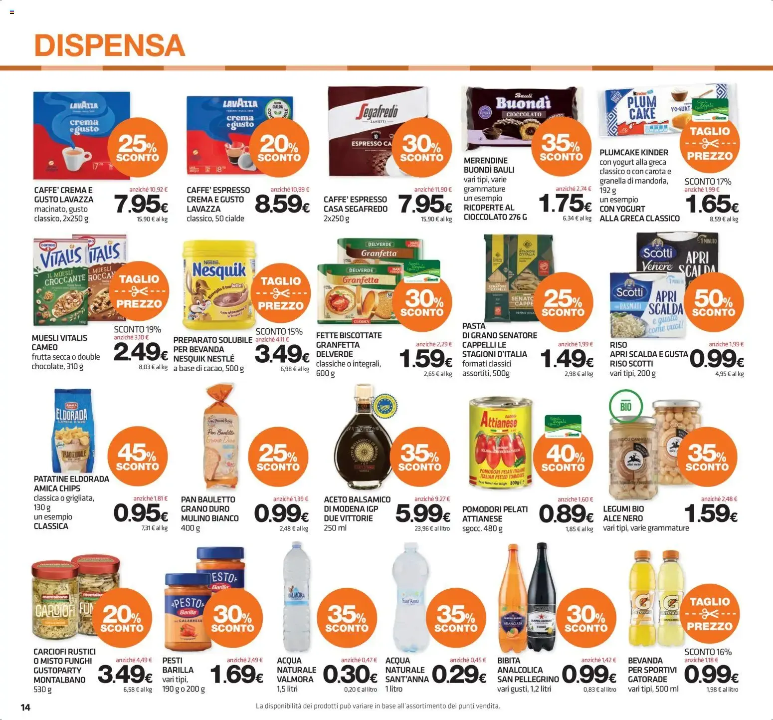 Superconti Supermercati - Grandes Descuentos da 18 giugno a 1 luglio di 2026 - Pagina del volantino 14