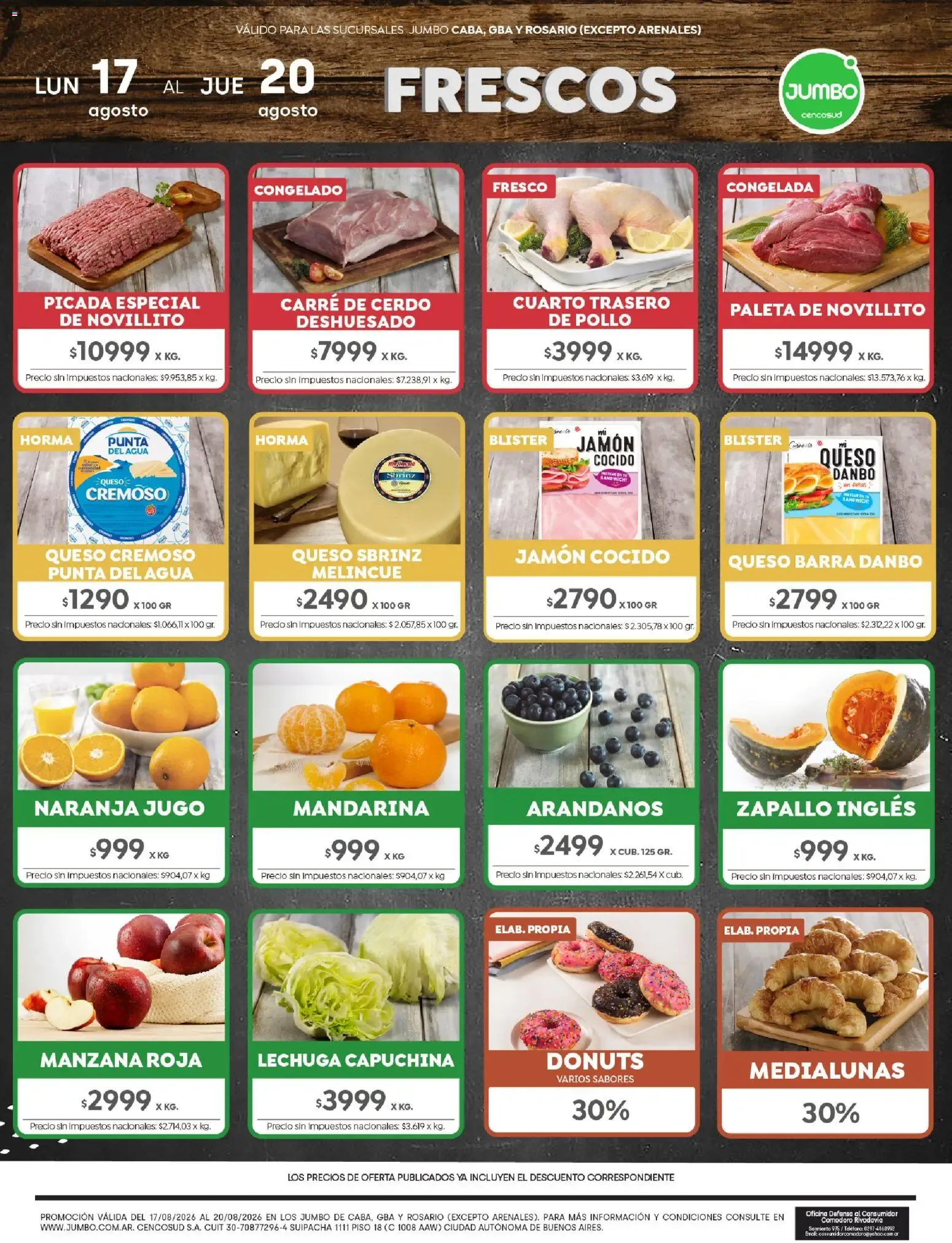 Ofertas de Jumbo ofertas del 17/08/2026 - 20/08/2026 17 de agosto al 20 de agosto 2026 - Página 1 del catálogo