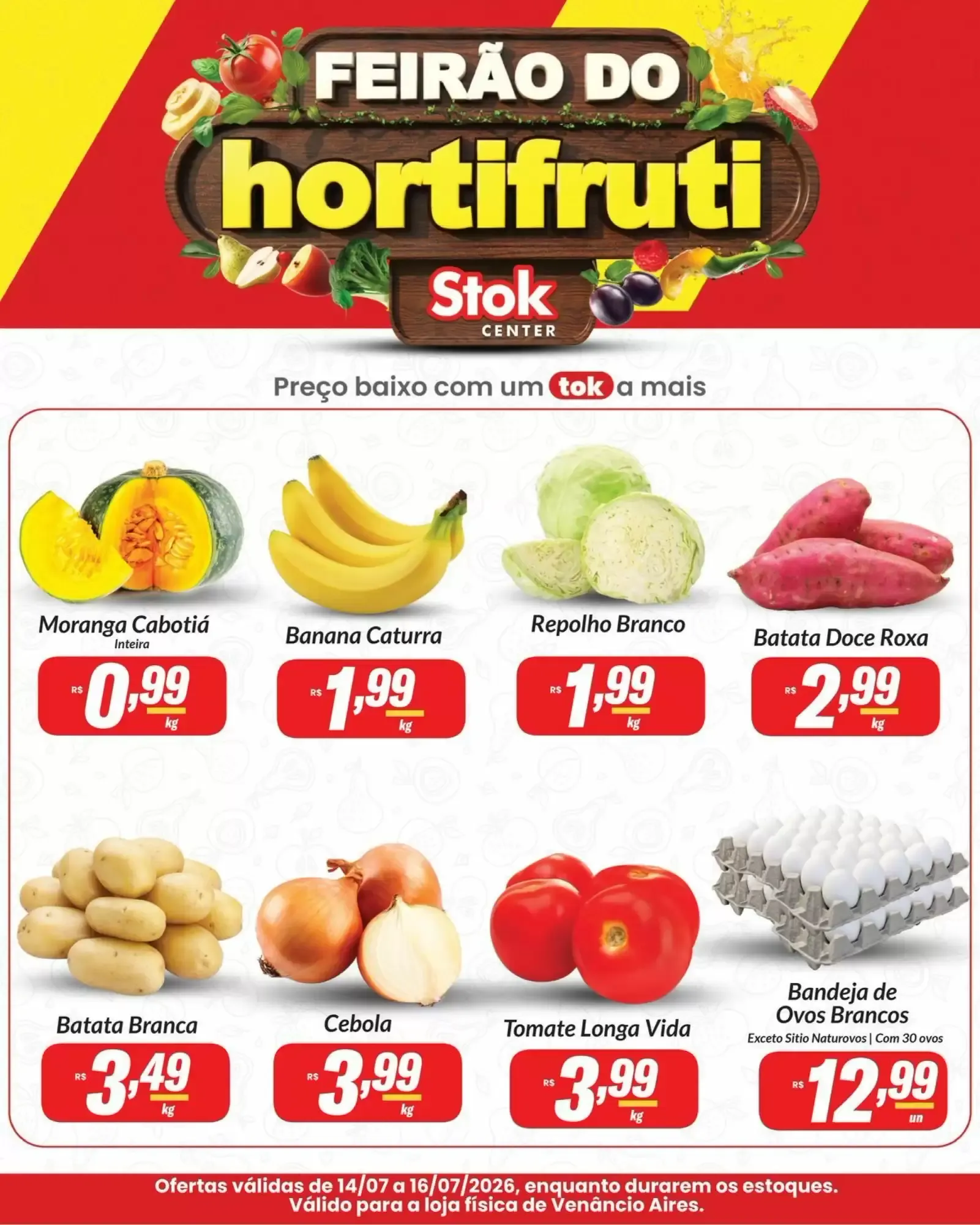 Encarte de Feirão do Hortifruti Stok Center 14 de julho até 16 de julho 2026 - Pagina 1