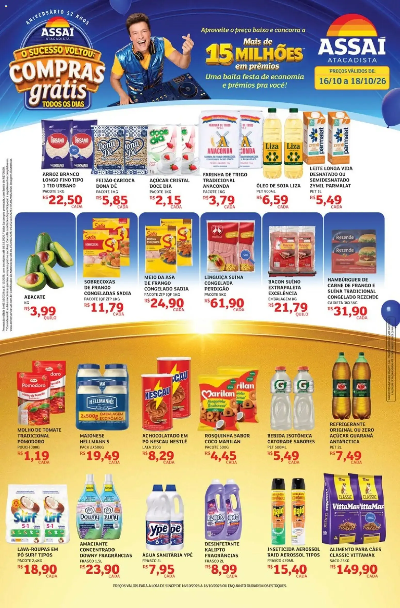 Encarte de Assaí Atacadista ofertas - MT de 16/10/2026 | Promoções Online 16 de outubro até 18 de outubro 2026 - Pagina 1