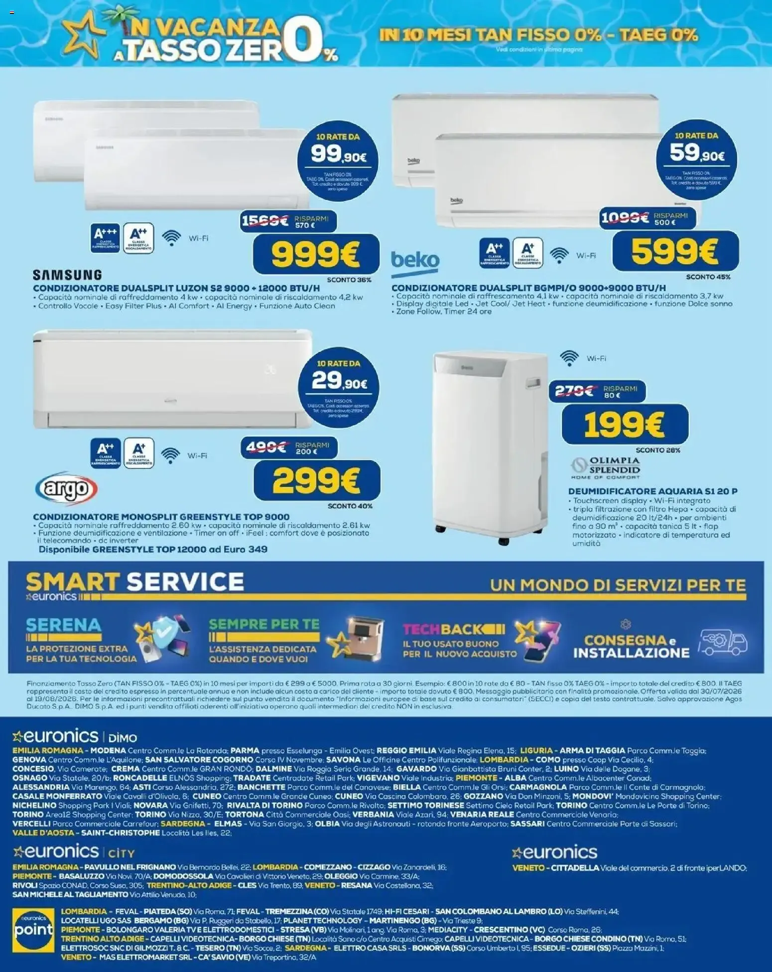 Euronics - In vacanza a tasso zero da 30 luglio a 19 agosto di 2026 - Pagina del volantino 16