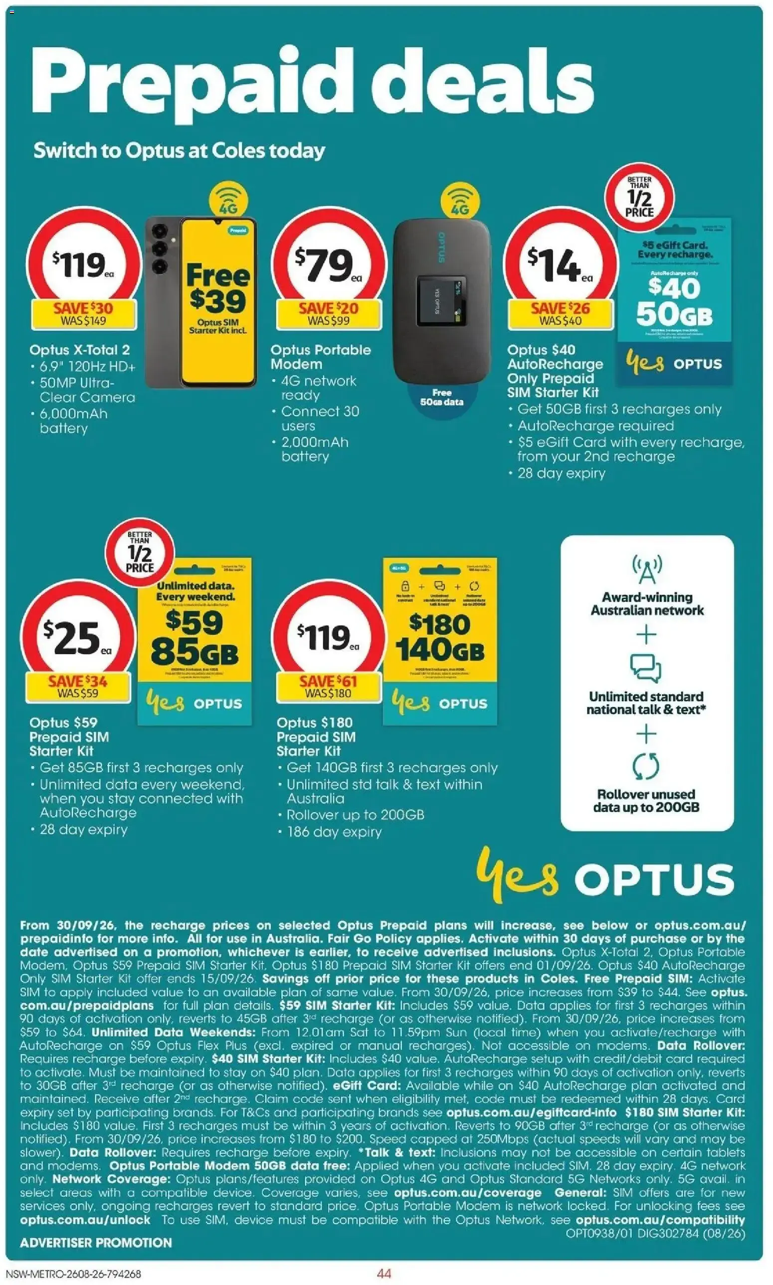 Coles catalogue valid from 26/08/2026 > Online Australia - Catalogue valid from 26 August to 1 September 2026 - page 44