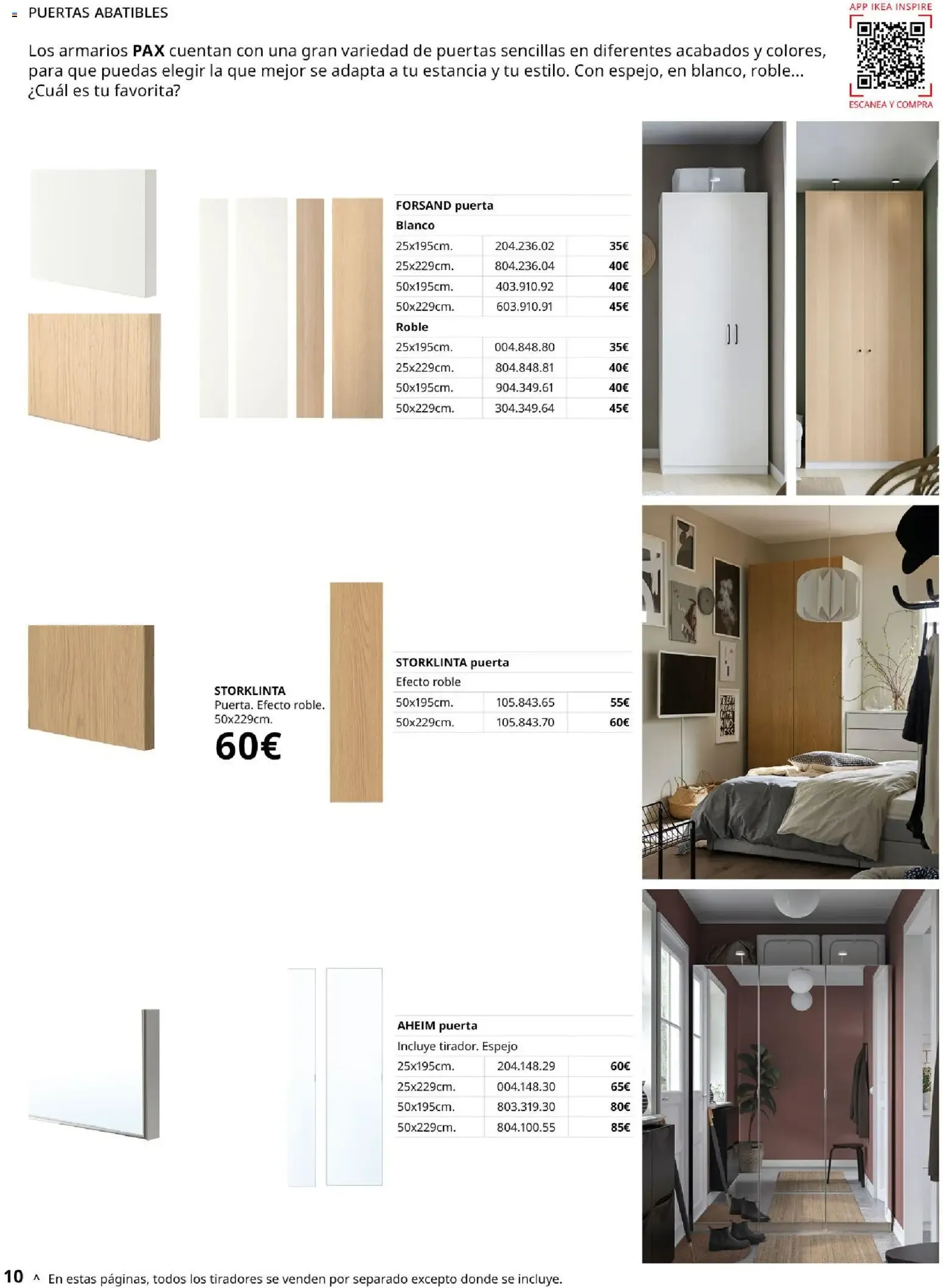 Catálogo de Guía de compra PAX y KOMPLEMENT - Sistema de armarios IKEA 1 de septiembre al 31 de enero 2027 - Página 10