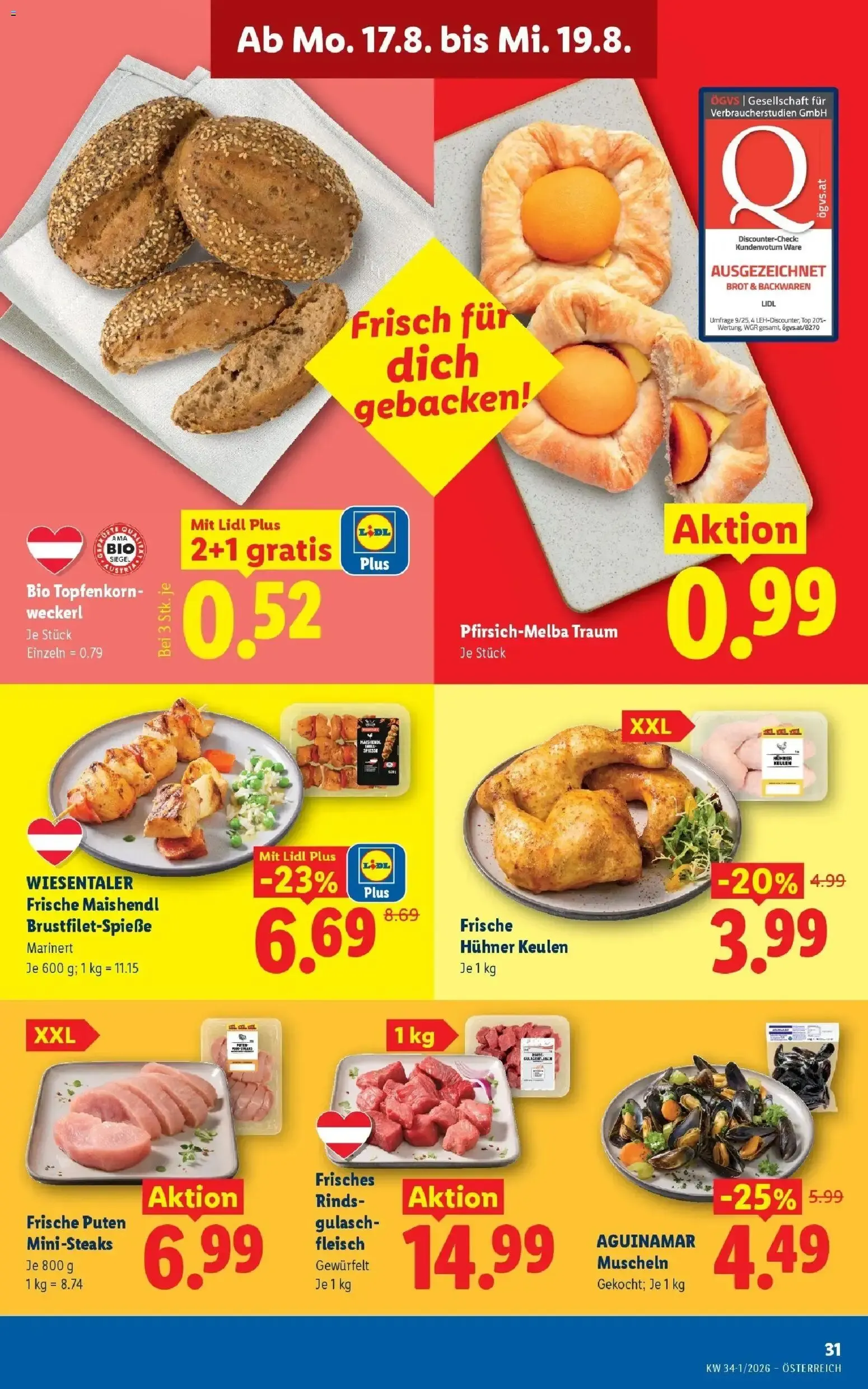 Mit Lidl Plus Österreichs günstigste Preise* von 13. August bis 14. August 2026 - Flugblätt seite  40