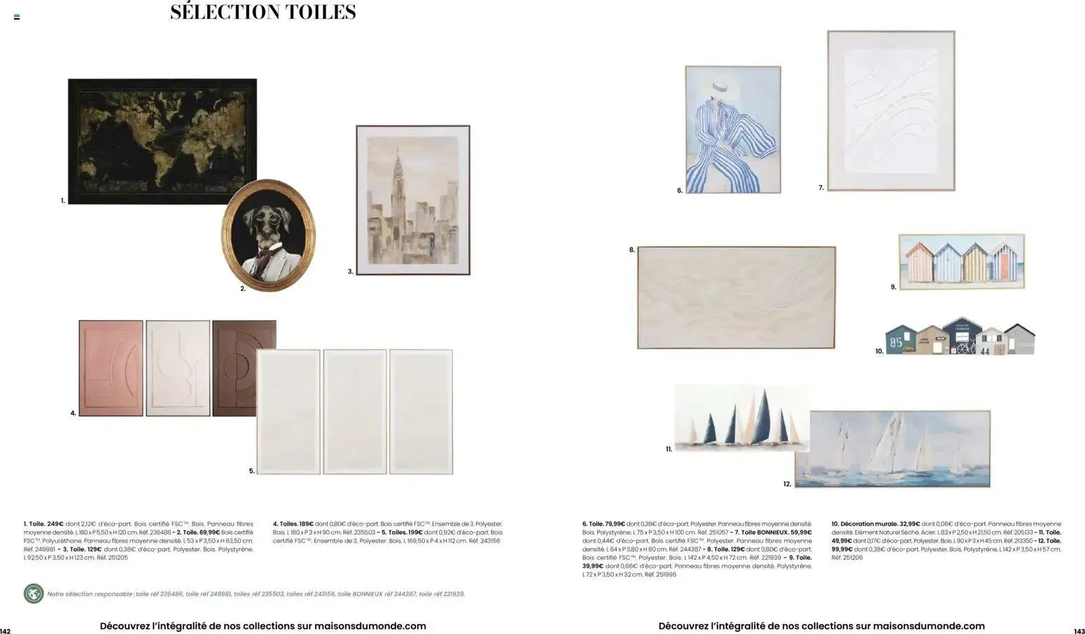 Maisons du Monde - Itinéraire Estival Collection Printemps - Été 2026 du 16 février au 1 septembre 2026 - Catalogue page 72