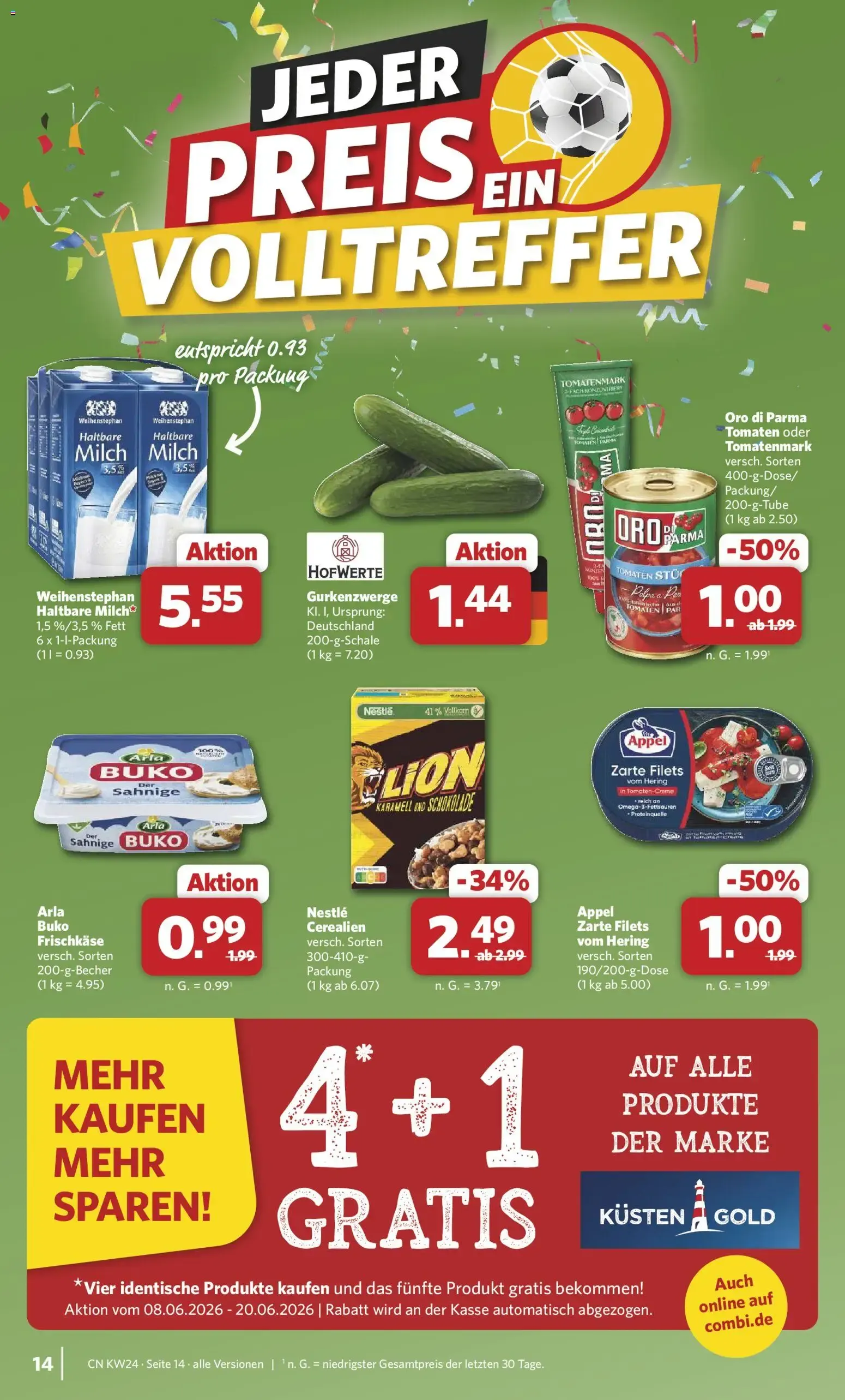 Neue Combi Prospekt (vom 08.06.2026 - 13.06.2026) von 8. Juni bis 13. Juni 2026 - Prospekt seite 14