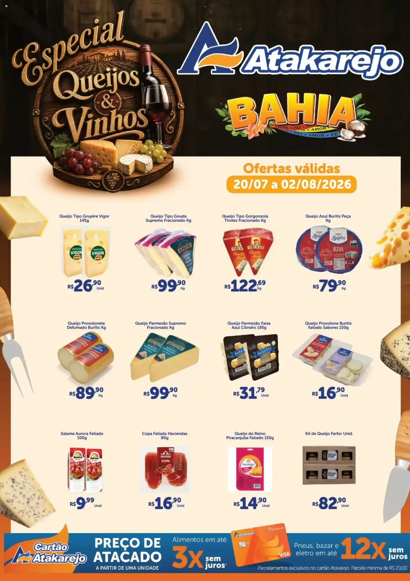 Encarte de Atakarejo: Especial Queijos & Vinhos 20 de julho até 2 de agosto 2026 - Pagina 1