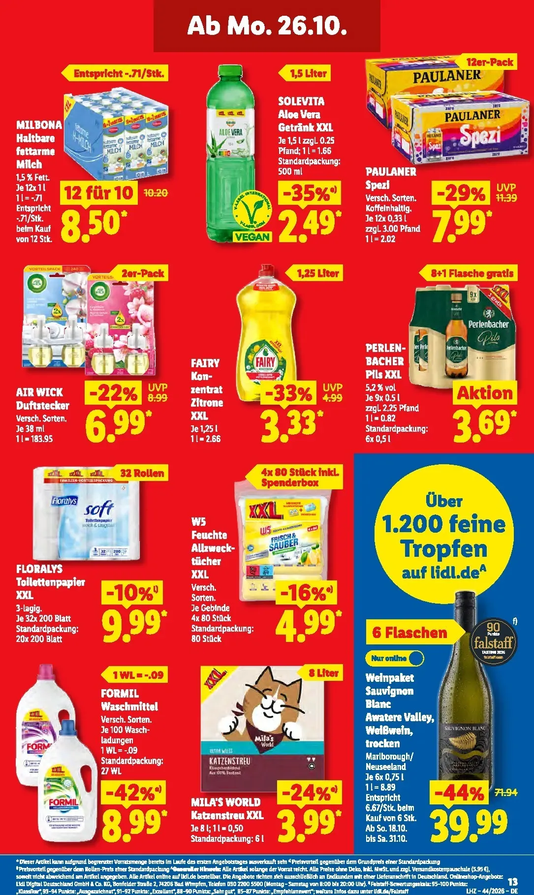 Lidl Prospekt – von Montag 26.10.2026 bis Samstag 31.10.2026 von 26. Oktober bis 31. Oktober 2026 - Prospekt seite 26