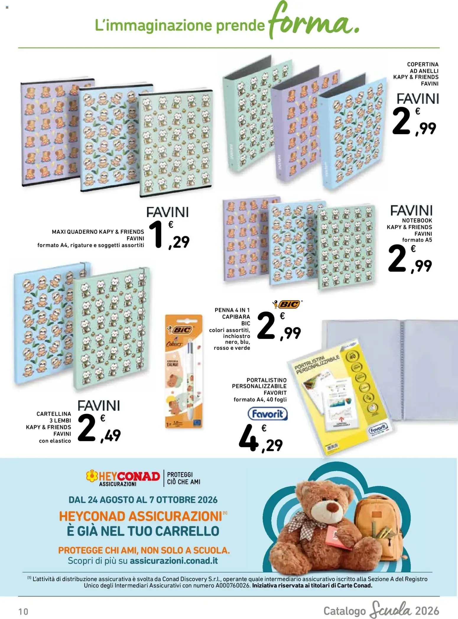 Catalogo Scuola Conad da 21 agosto a 30 settembre di 2026 - Pagina del volantino 10
