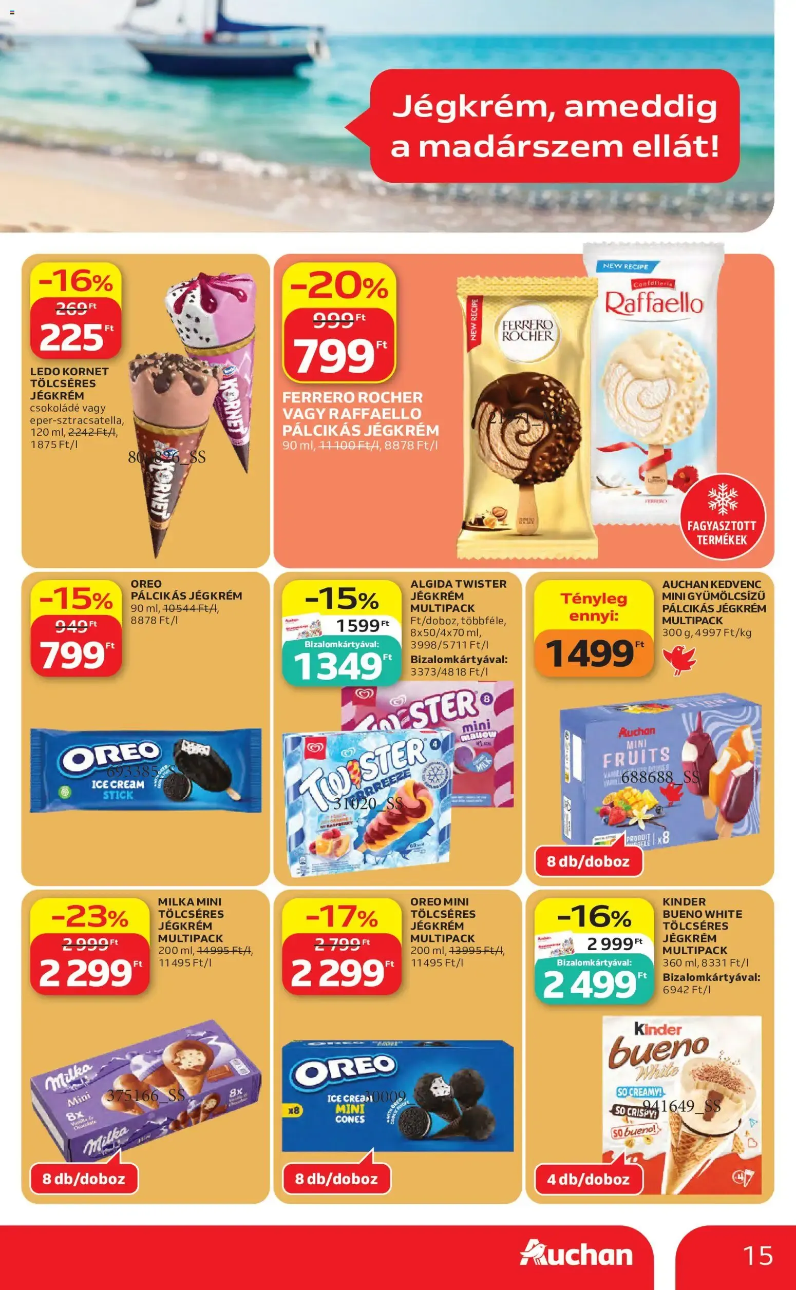 Katalógus Auchan akciós újság - 2026.07.30. -tól/töl > akció, lapozható szórólap 🛍️ július 30.-tól augusztus 5.-ig 2026. - Oldal 15