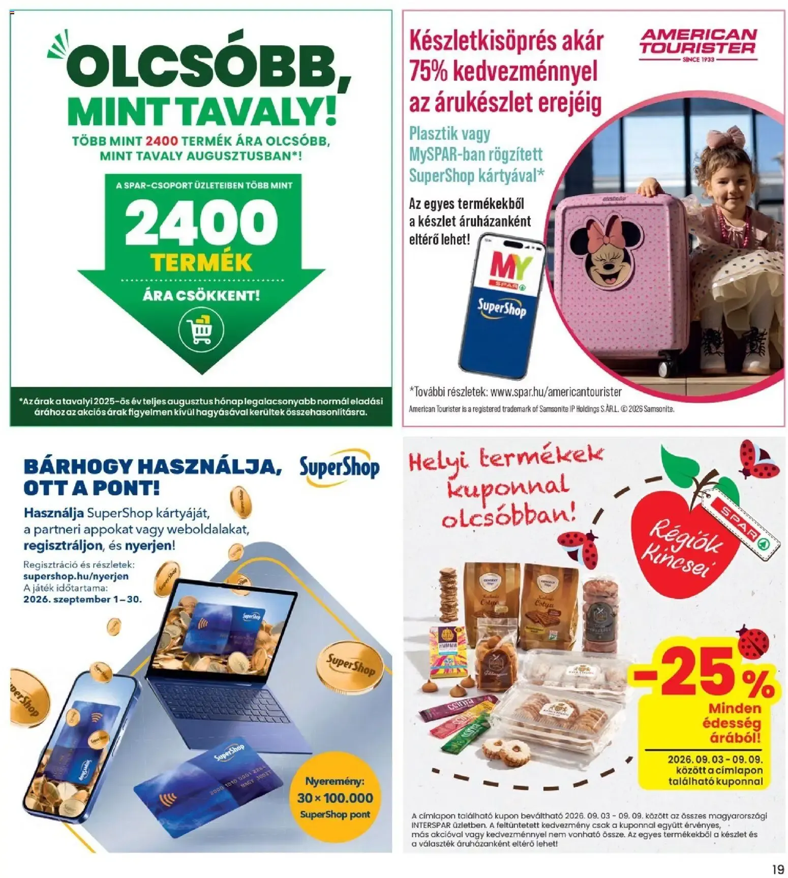 Katalógus Interspar Szülinapi szenzáció! szeptember 3.-tól szeptember 9.-ig 2026. - Oldal 19