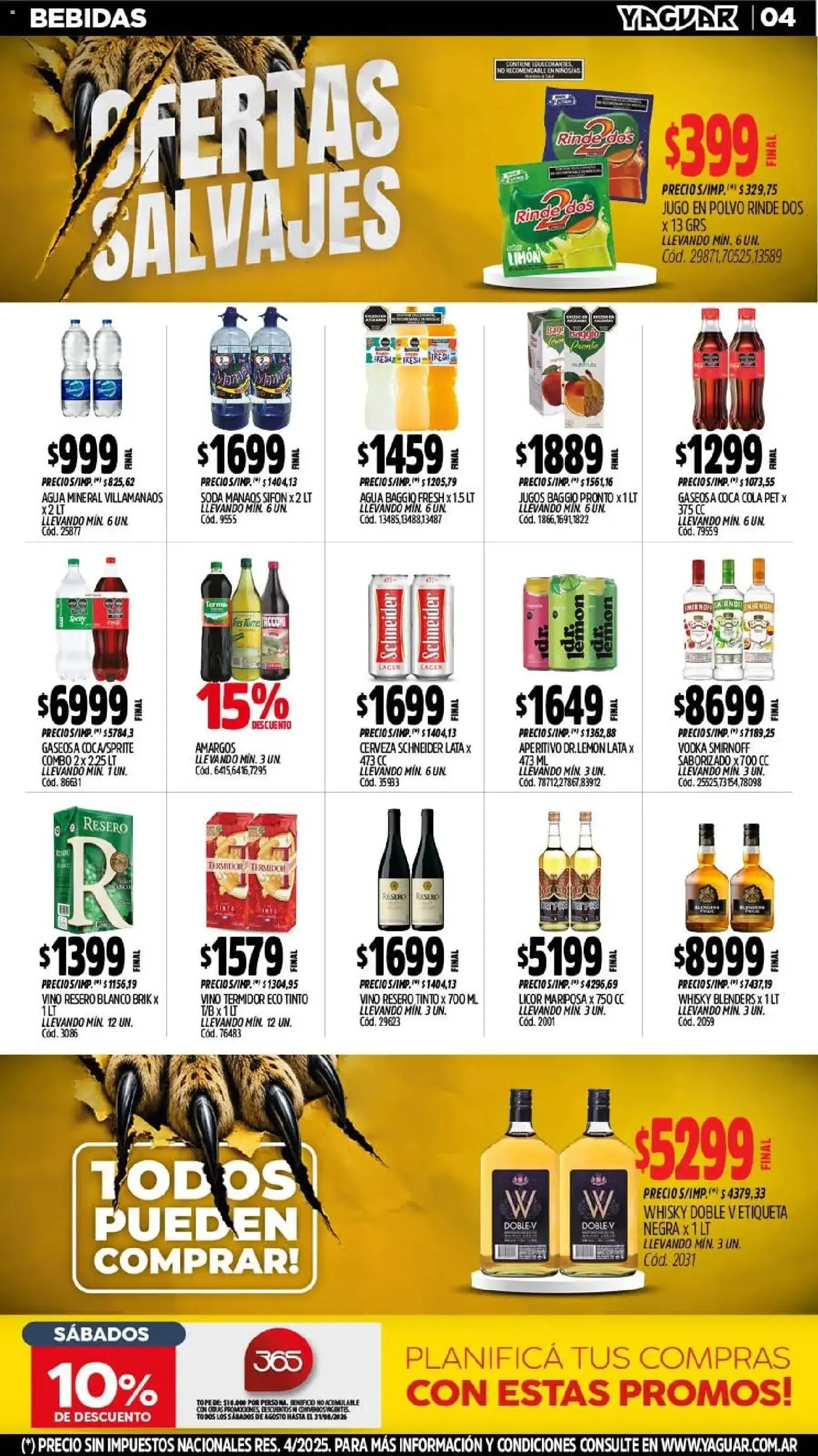 Ofertas de Mayorista Yaguar: Ofertas Salvajes en Misiones 3 de agosto al 9 de agosto 2026 - Página 5 del catálogo