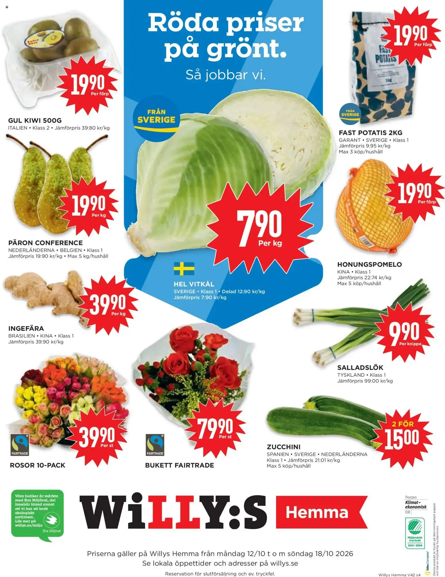 Willys Hemma: ¡Celebramos nuestro aniversario con grandes precios! från 12 oktober till 18 oktober 2026 - Reklamblad sidor 4