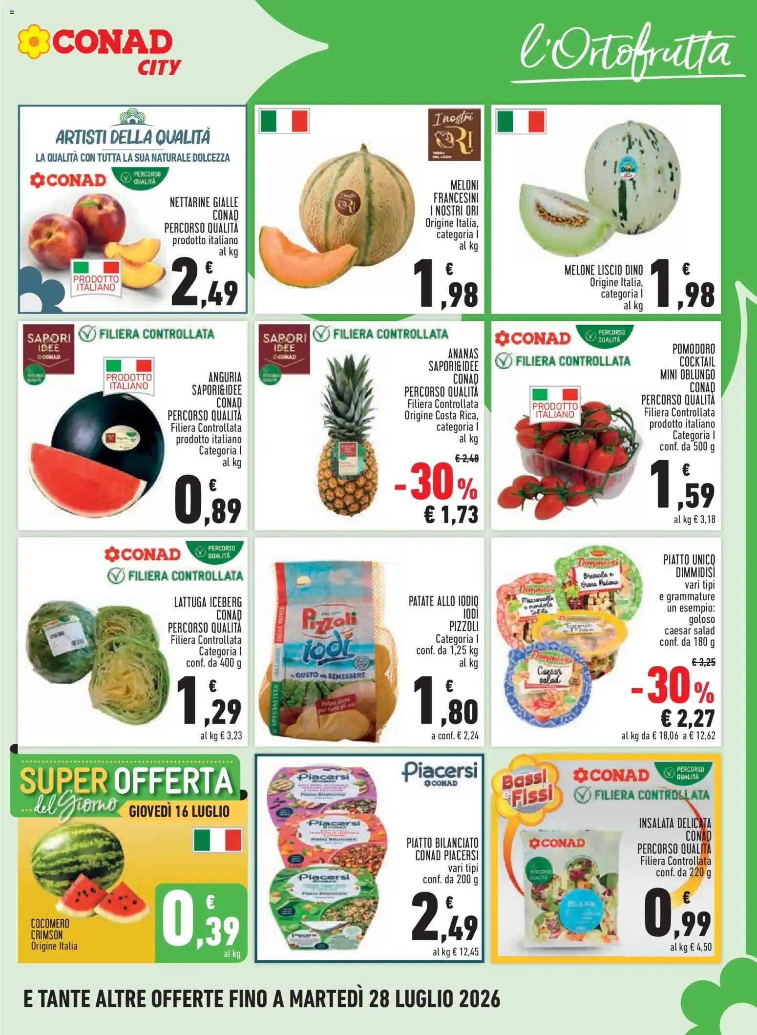 Volantino Conad City Sotto Costo da 16 luglio a 25 luglio di 2026 - Pagina del volantino 4