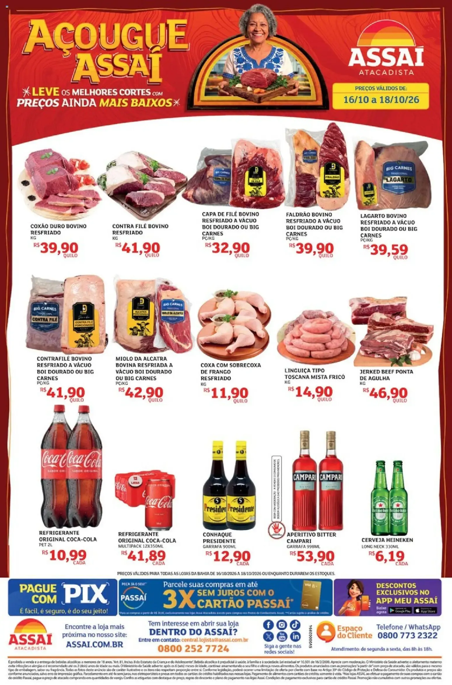 Encarte de Assaí Atacadista ofertas - BA de 16/10/2026 | Promoções Online 16 de outubro até 18 de outubro 2026 - Pagina 1