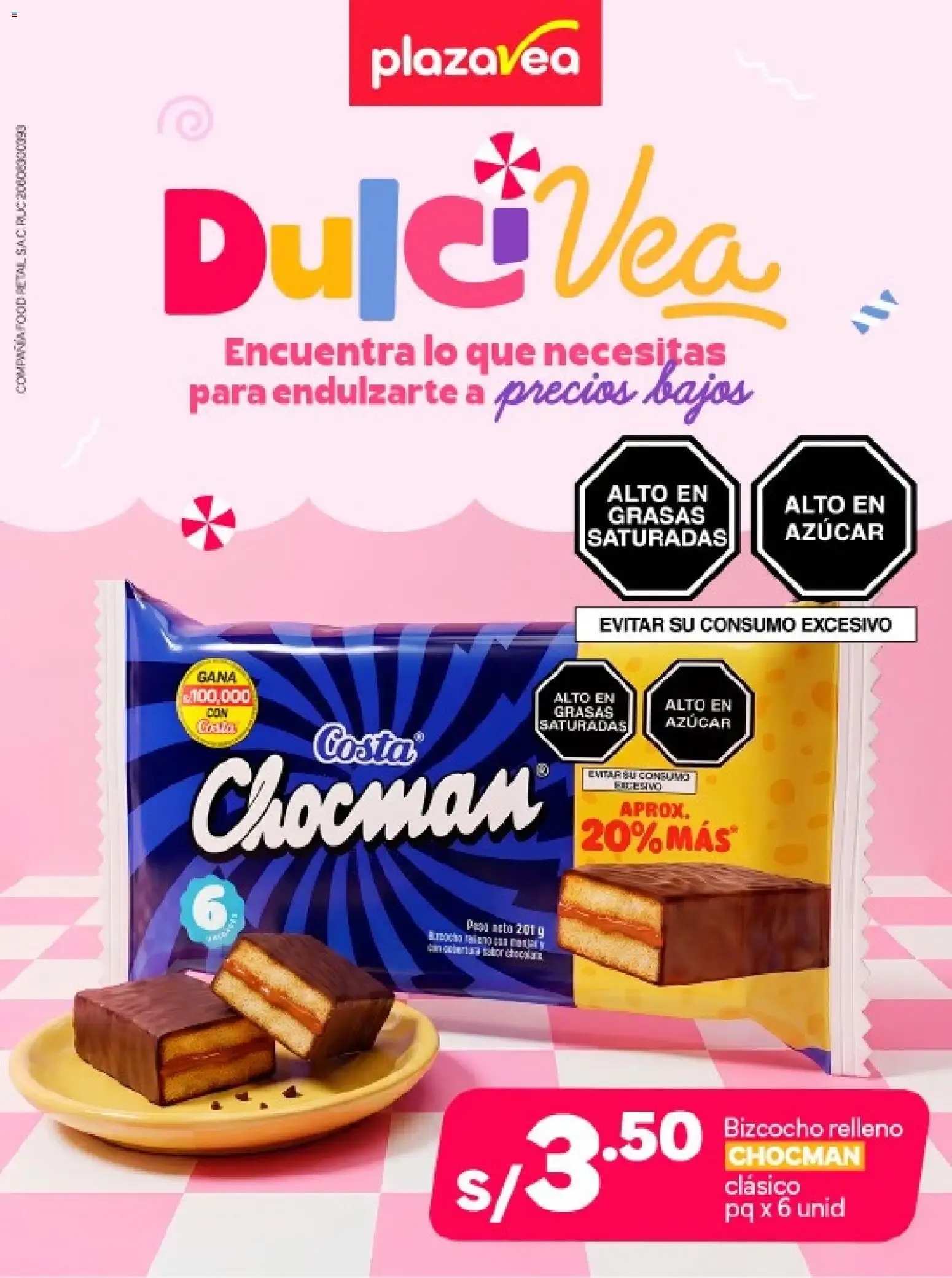 Catálogo Plaza Vea - Díptico Dulcivea 2 online del 06/08/2026