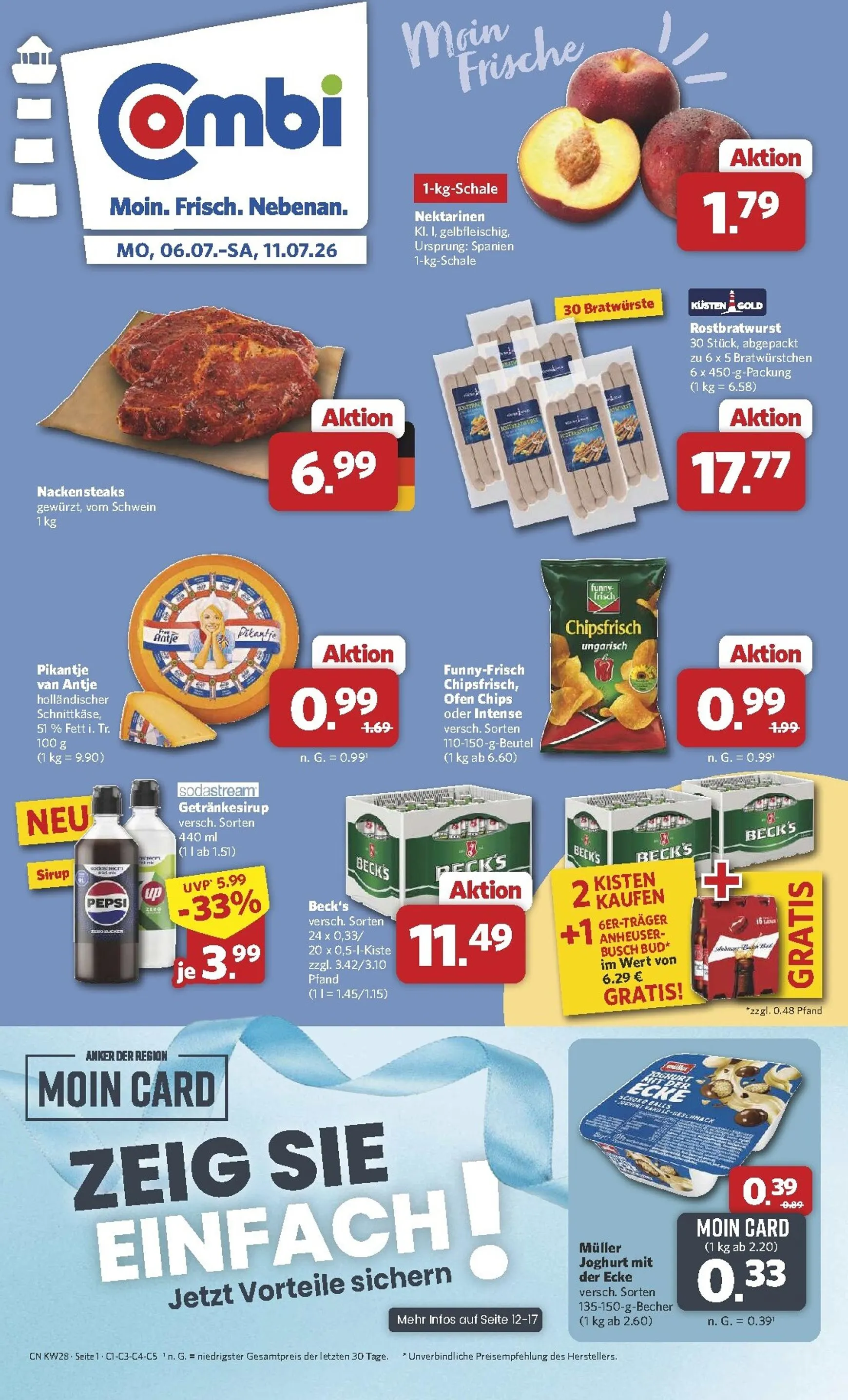Combi Prospekt – von Montag 06.07.2026 bis Samstag 11.07.2026 von 6. Juli bis 11. Juli 2026 - Prospekt seite 1