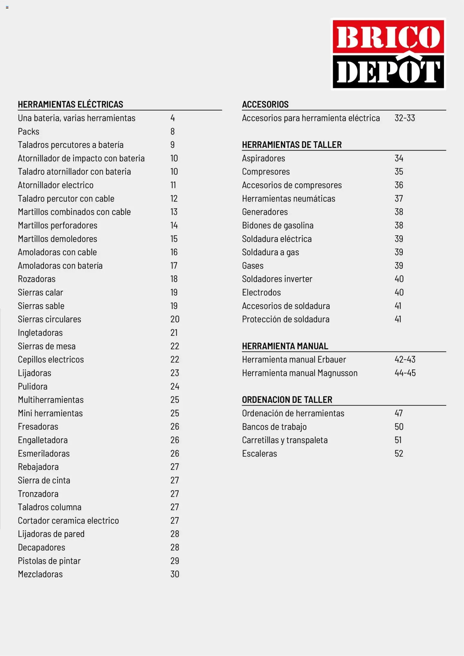 Catálogo de Brico Depôt Catalogo de Herramientas 07/10/2026 - 31/12/2027 7 de octubre al 31 de diciembre 2027 - Página 3