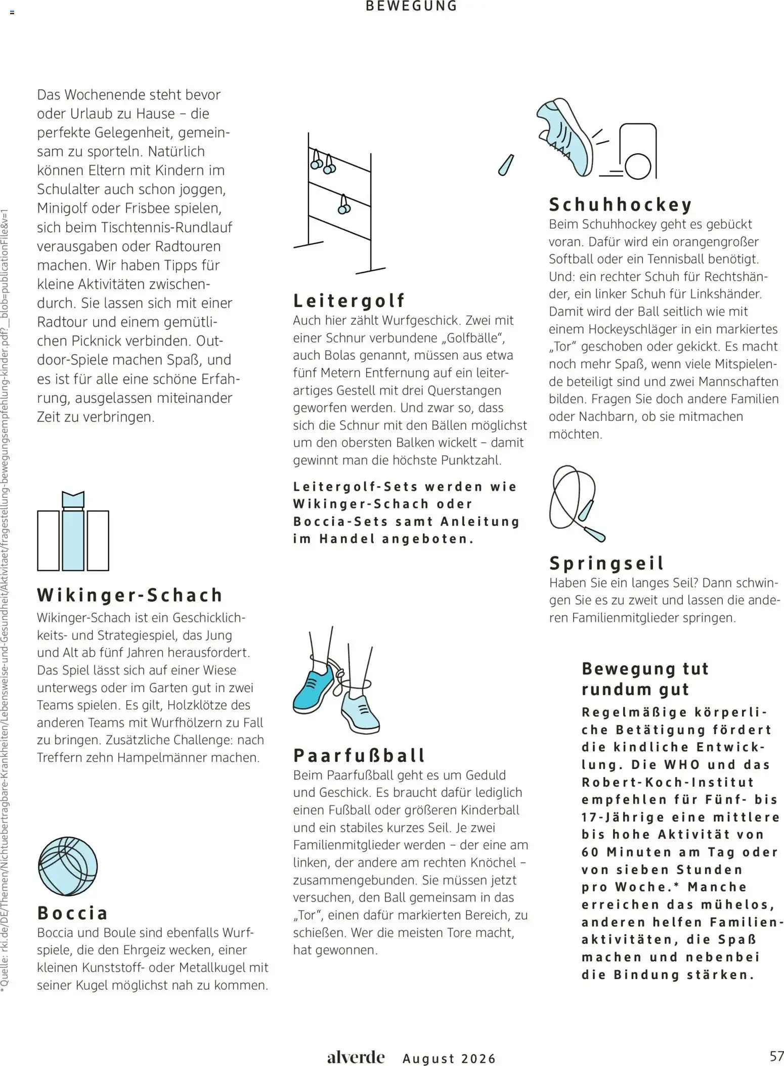 dm Magazin alverde - Will Kinder stark machen von 1. August bis 31. August 2026 - Prospekt seite 57