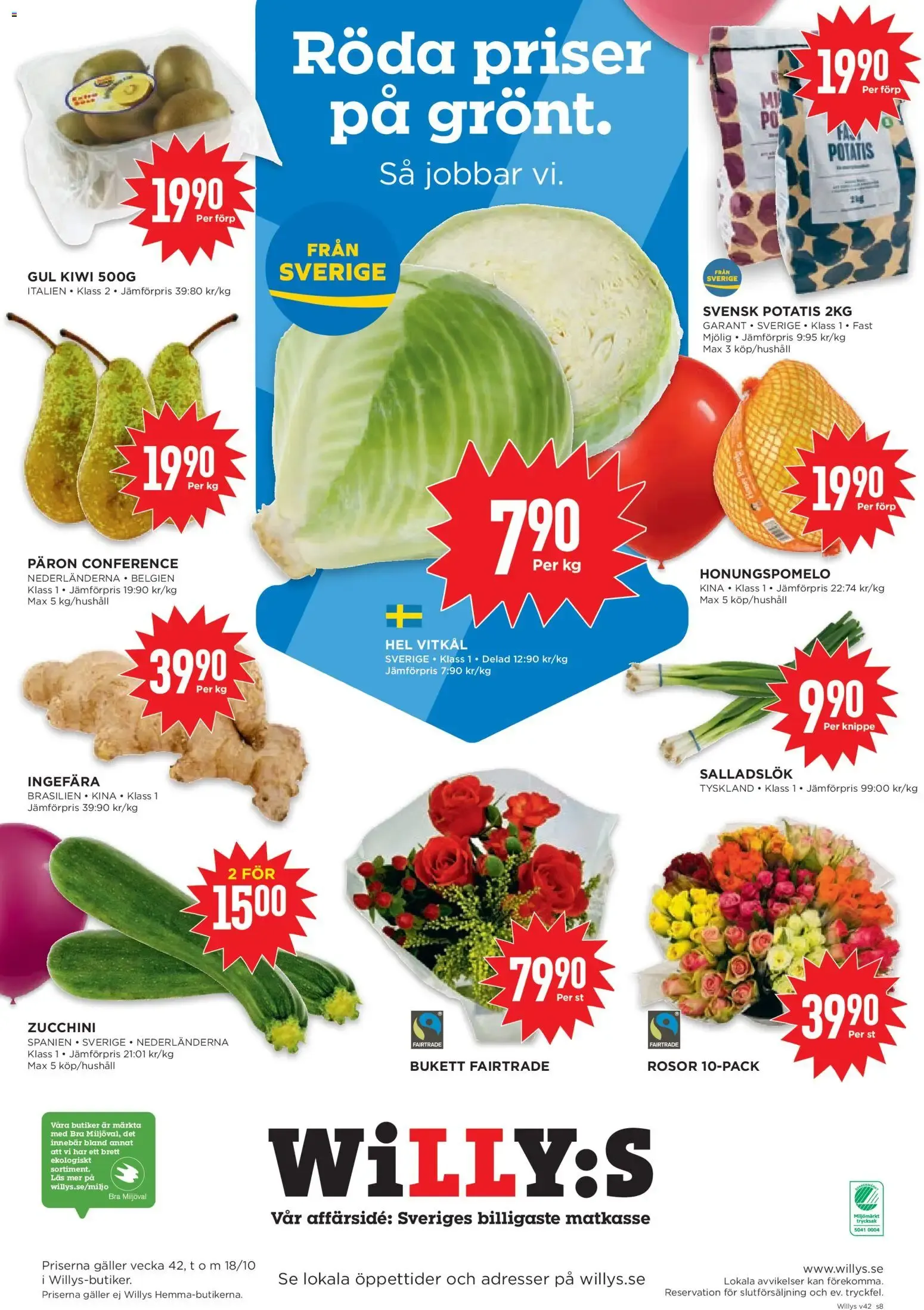 Willys: ¡Precios de aniversario, ofertas válidas del 12/10 al 18/10/2026! från 12 oktober till 18 oktober 2026 - Reklamblad sidor 8