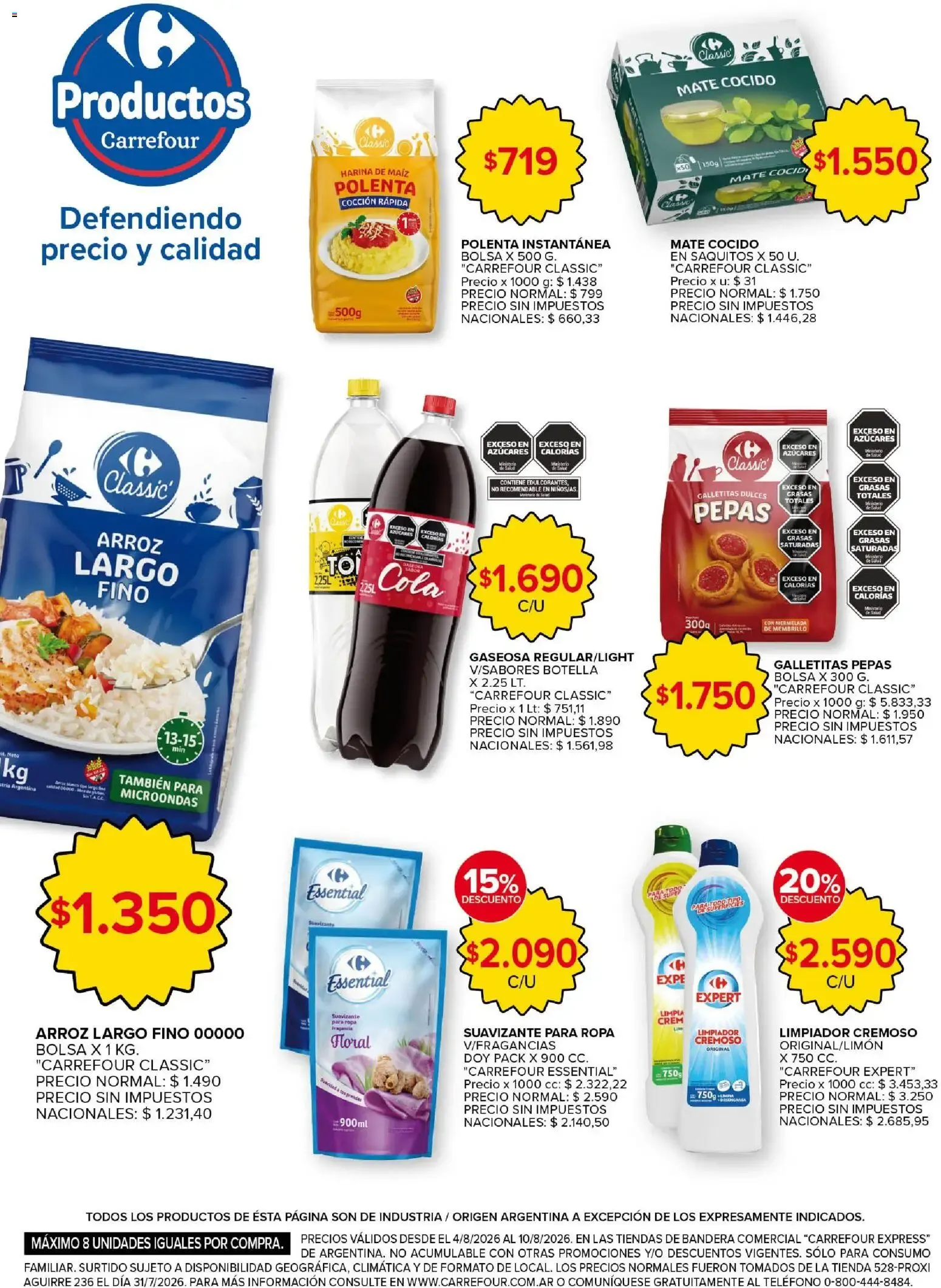Ofertas de Carrefour Express Folleto del 04/08/2026 - 10/08/2026 4 de agosto al 10 de agosto 2026 - Página 4 del catálogo