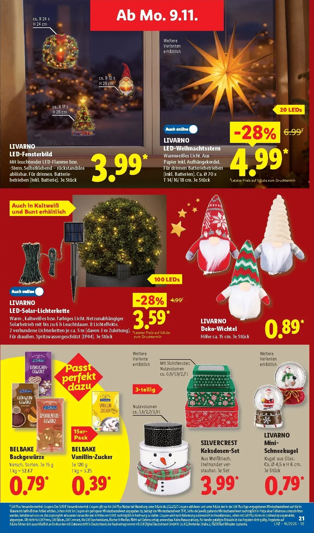 Lidl - Nonfood Prospekt nächste Woche – von Montag 09.11.2026 bis Samstag 14.11.2026 von 9. November bis 14. November 2026 - Prospekt seite 9