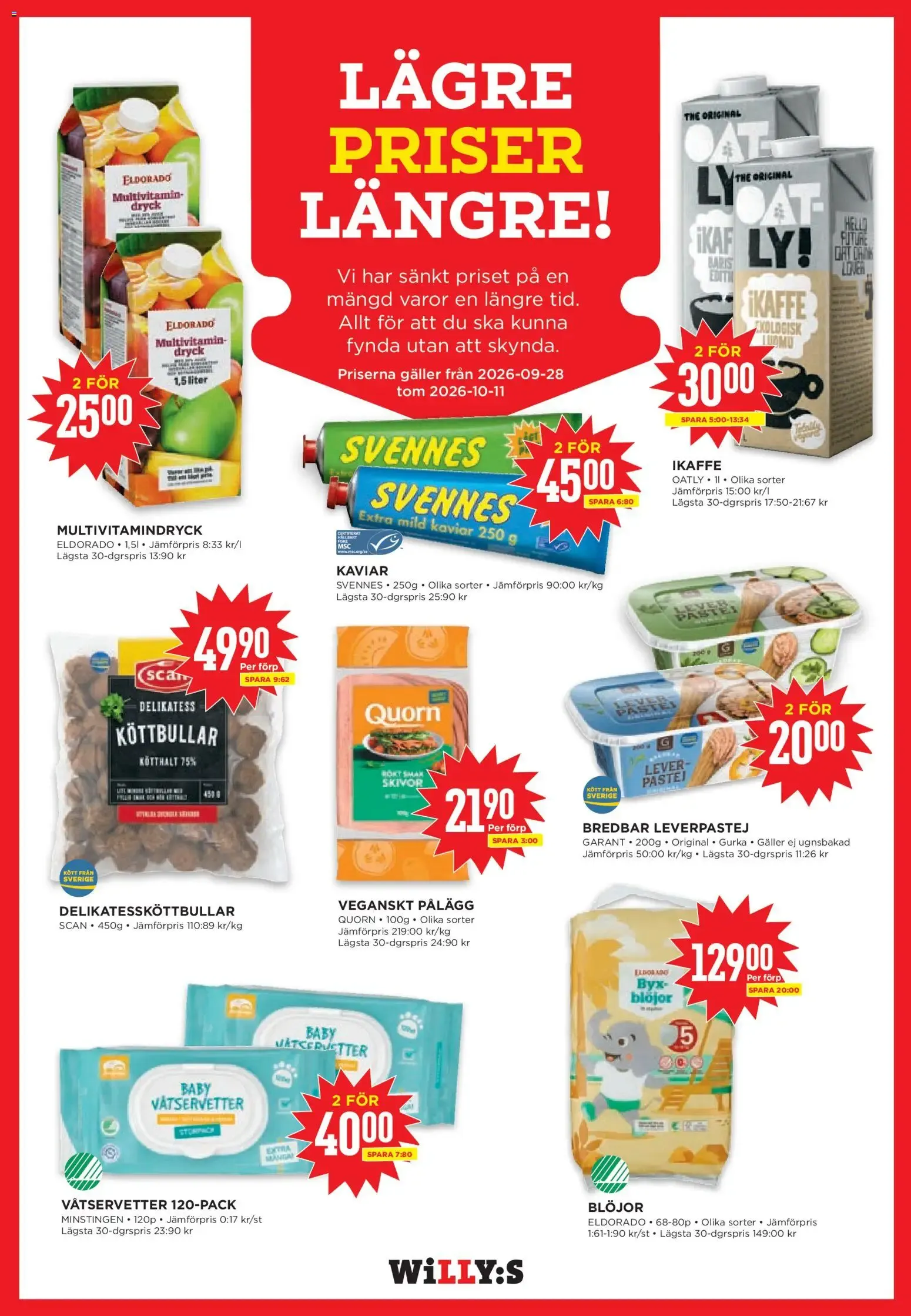 Willys: Massa gott till bra priser. från 5 oktober till 11 oktober 2026 - Reklamblad sidor 9