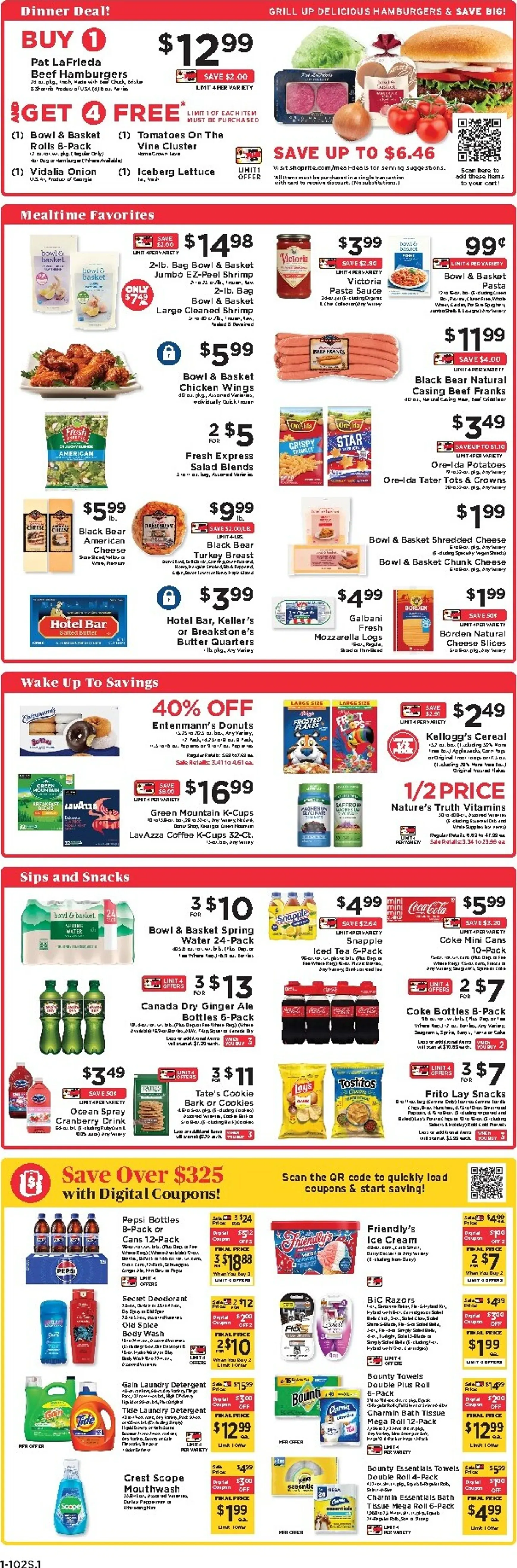 Weekly promotion Current ShopRite leaflet valid from Sunday 07/19/2026 to Saturday 07/25/2026 spanning from July 19 to July 25 2026 - Page 2 for Catalogue 365