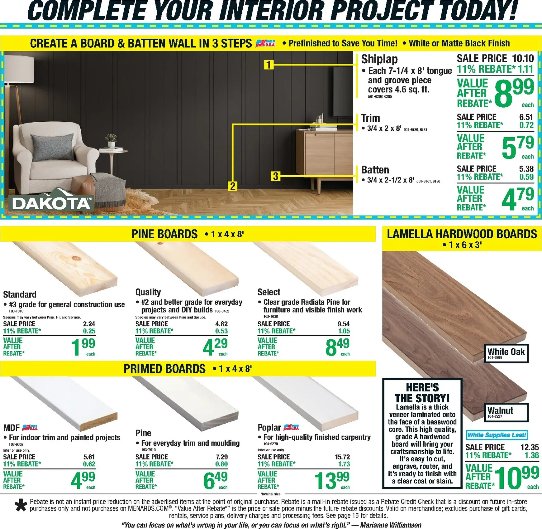 Weekly ad Current Menards - 11% Rebate Sale leaflet valid from Thursday 09/24/2026 to Sunday 10/04/2026 from September 24 to October 4 2026 - Page 10